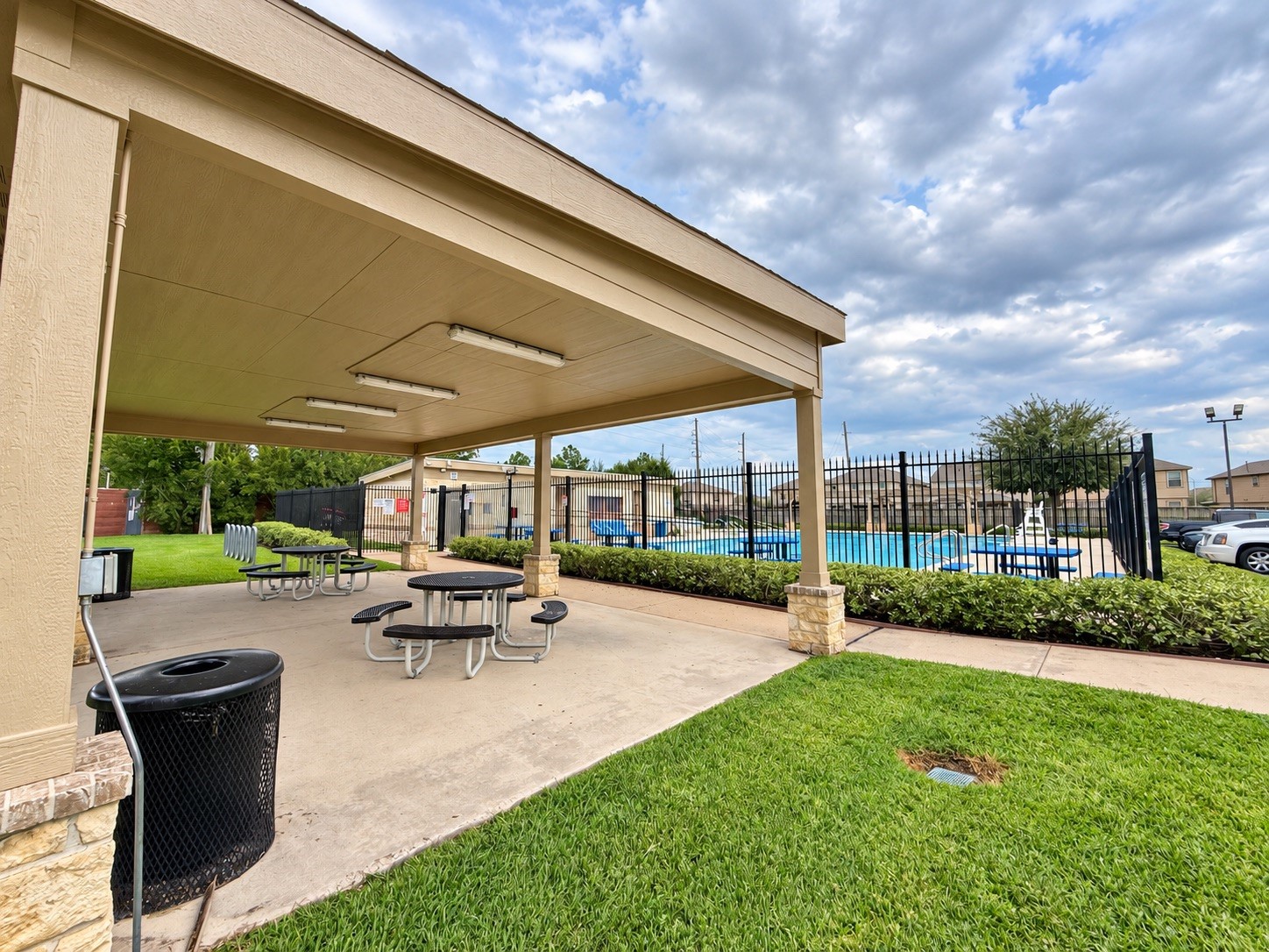 Poolside Pavilion | Covered Outdoor Seating & Picnic Area Next to the Community Pool