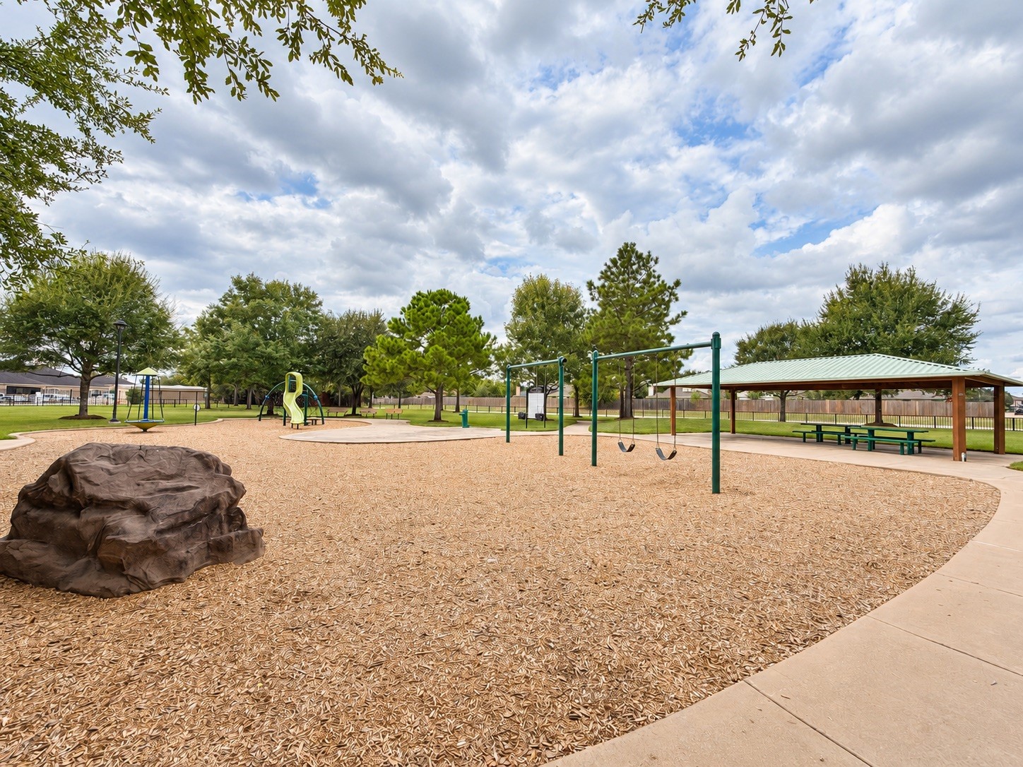 Playground | Community Playground with Swings, Slides & Shaded Picnic Area