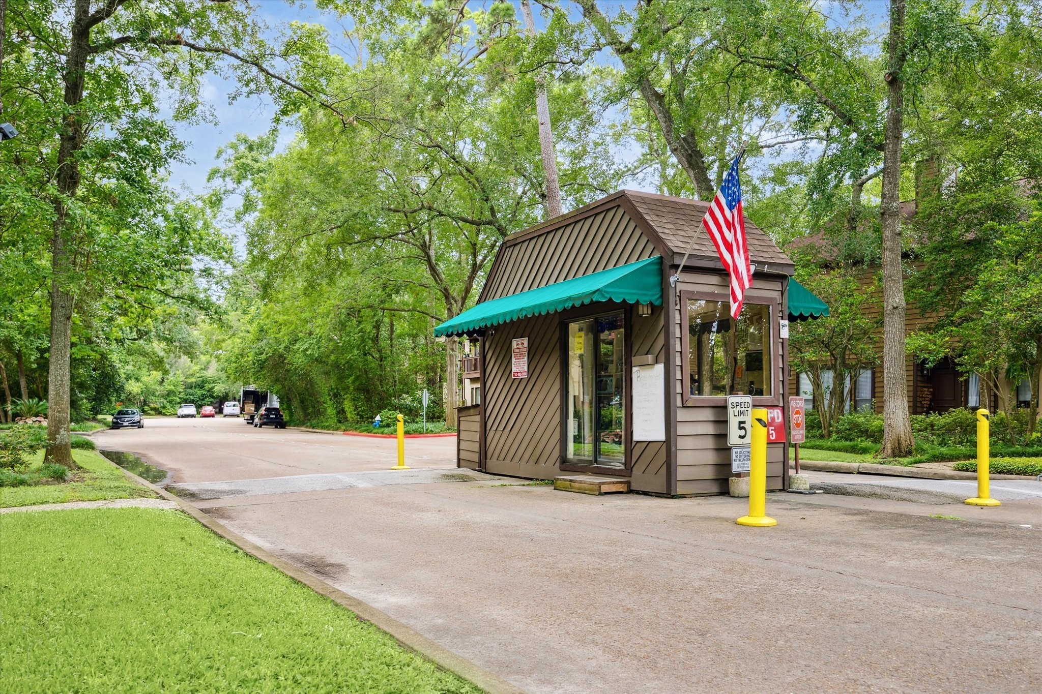 Guard house entrance