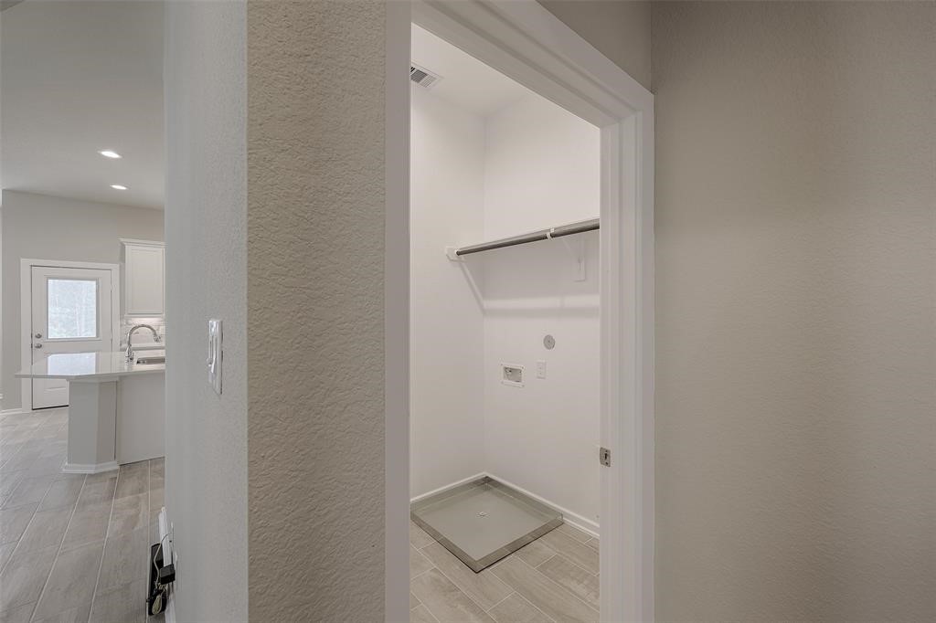 Main living are laundry room.