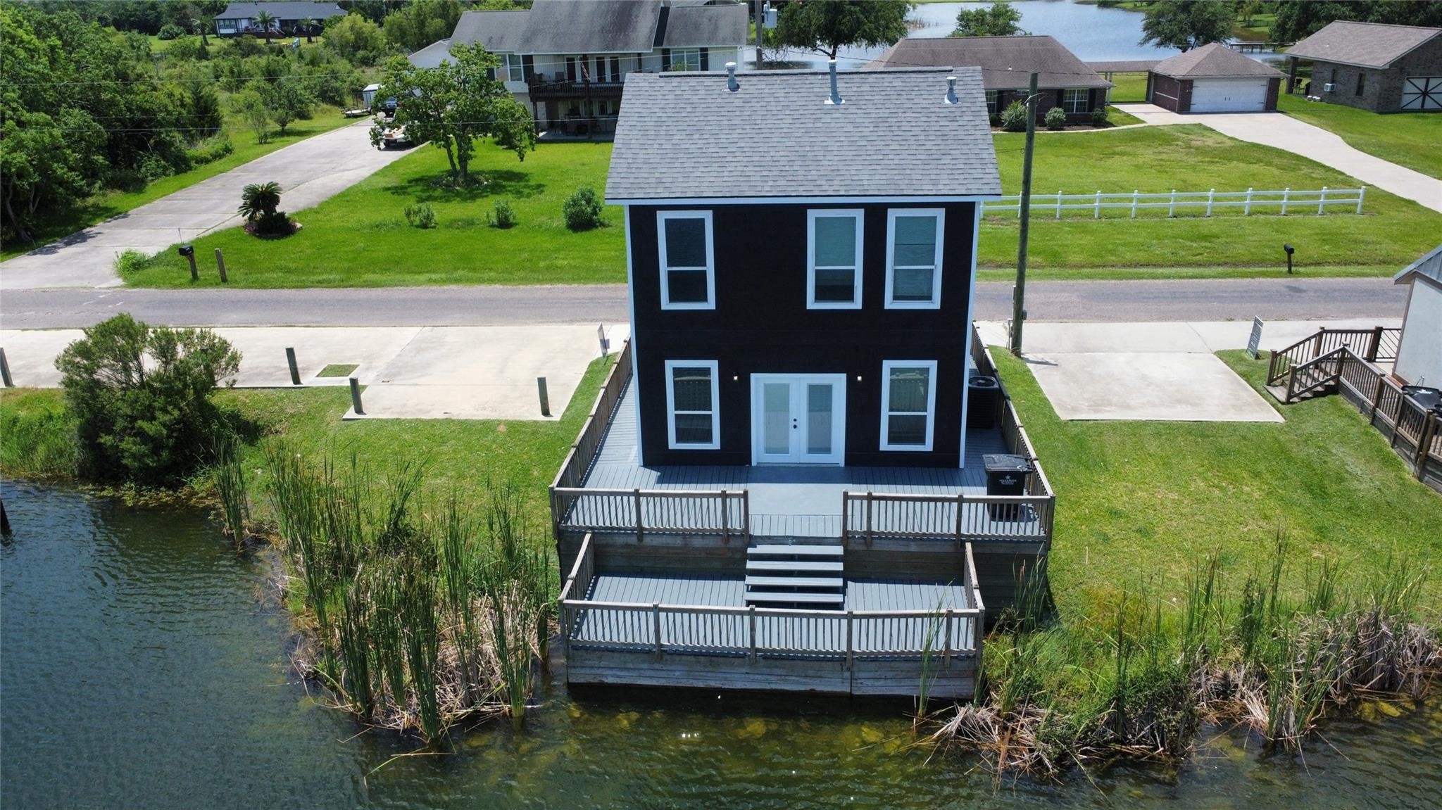this photo was taken before current owner. It is just showing what the deck looked like and size before covering