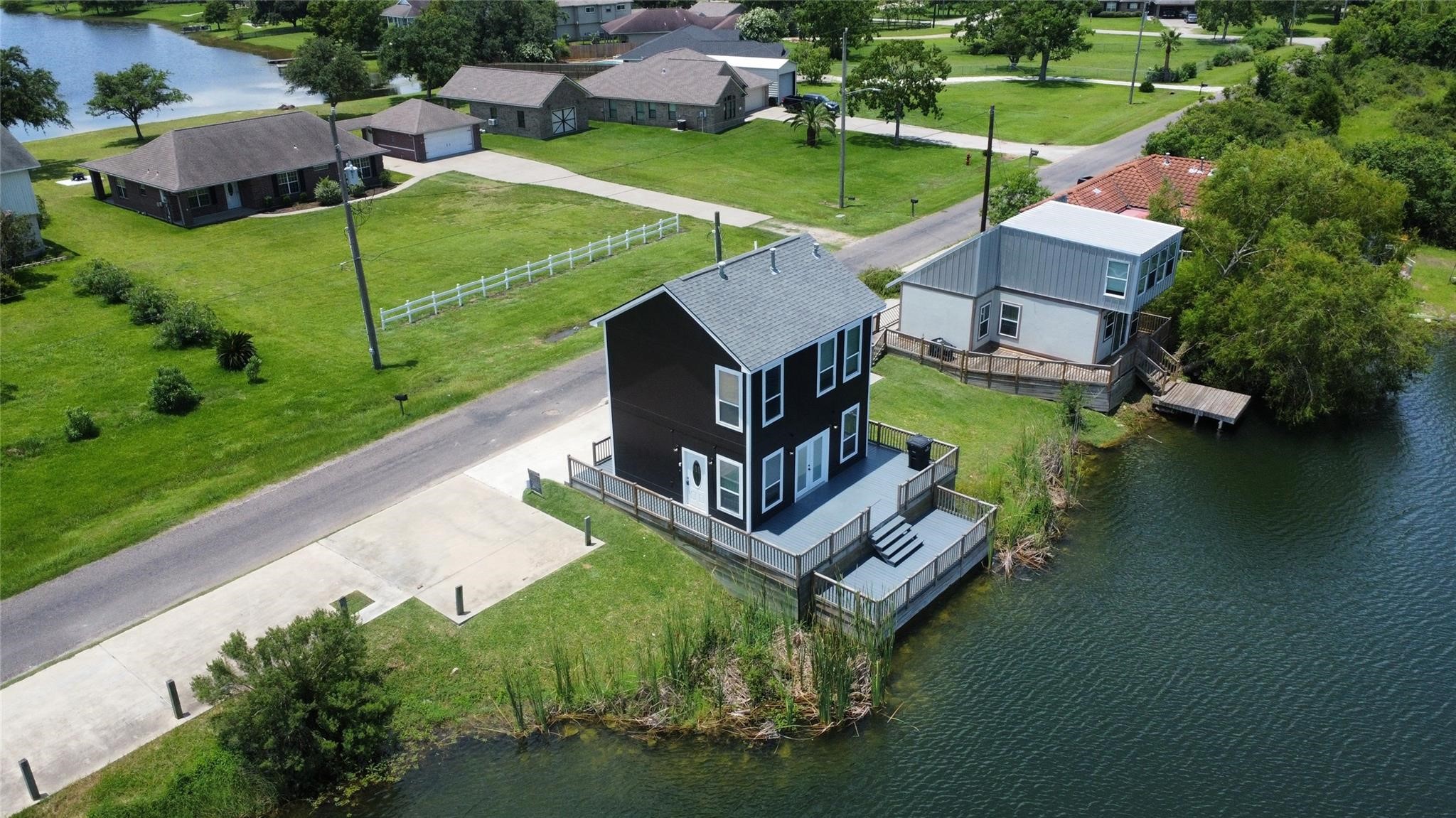 this photo was taken before current owner. It is just showing what the deck looked like and size before covering