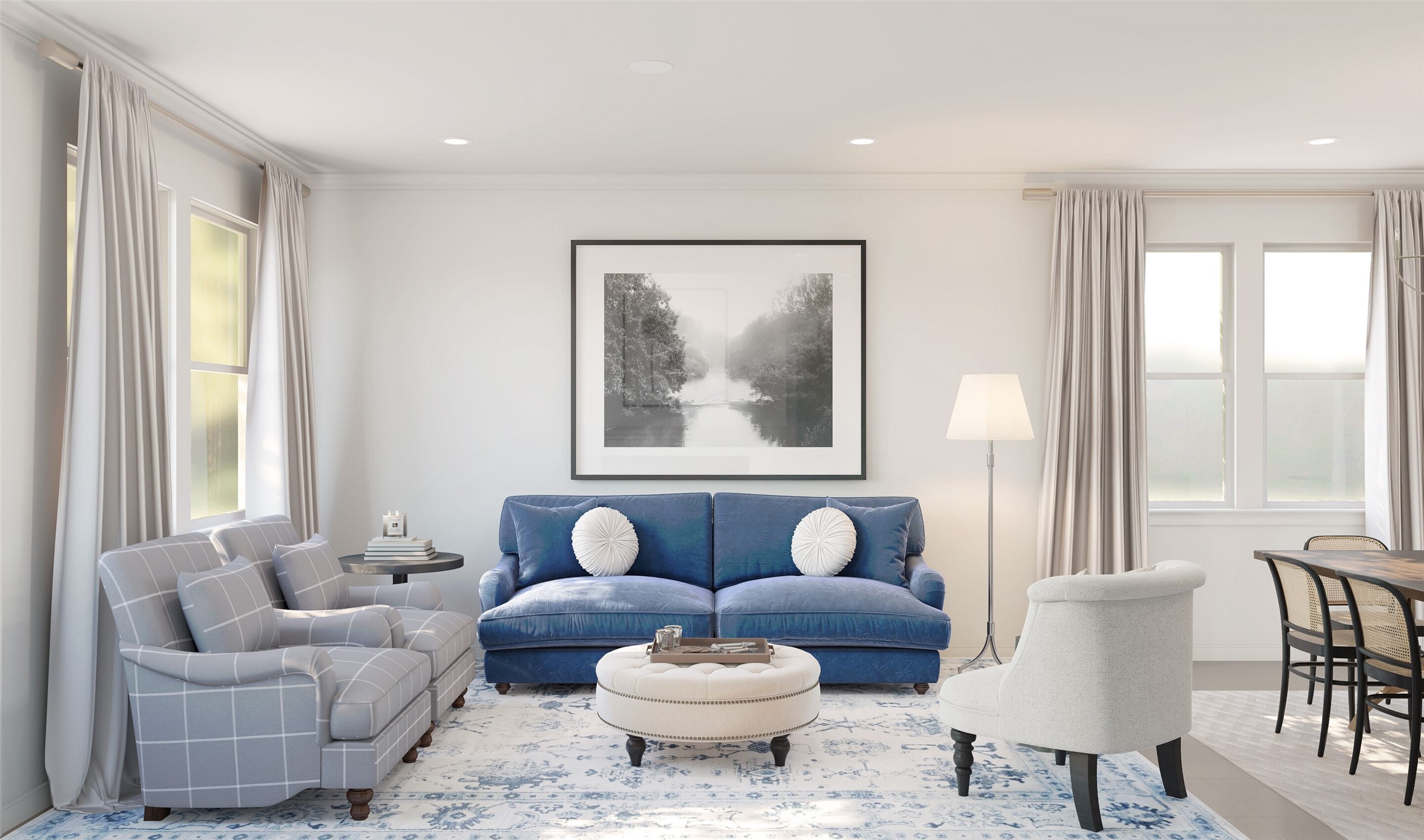 Sun-lit great room (*Artist rendering used for illustration purposes only and are subject to change without notice.)