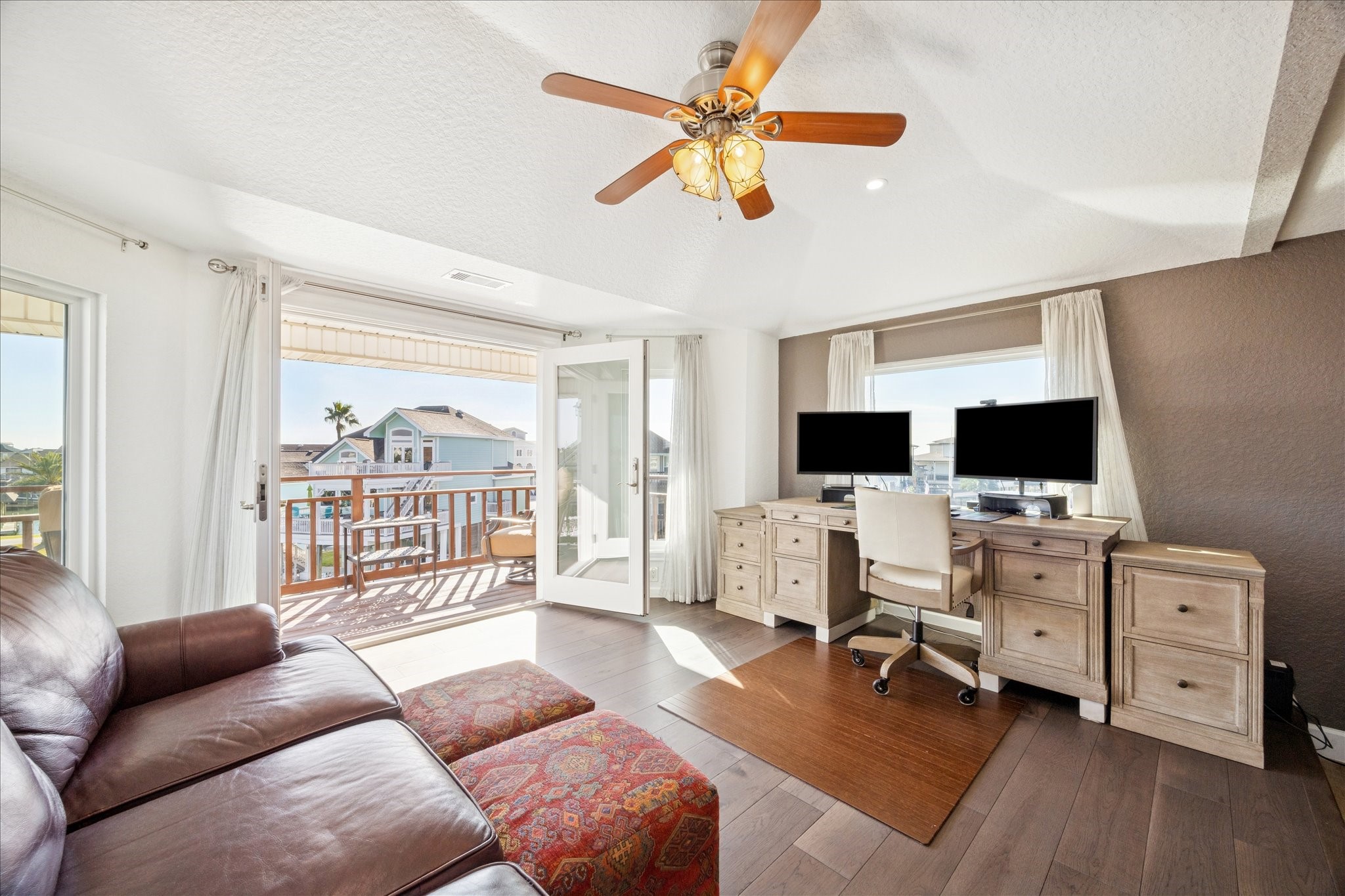 What can you do with this step-up area? The possibilities are many; a nursery, home office, workout space, yoga or meditation space, gaming center, quiet reading, music or simply a place to jam out to your favorites.