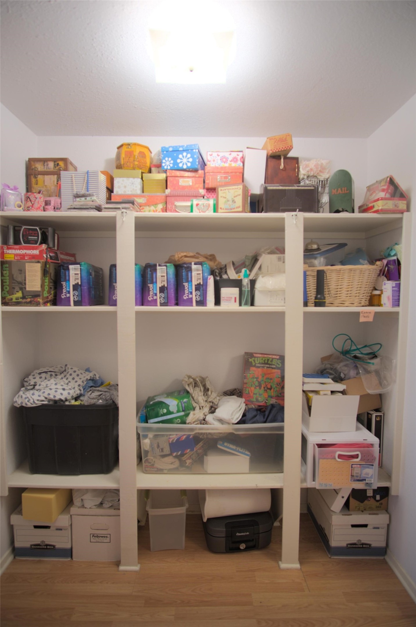 master closet/storage