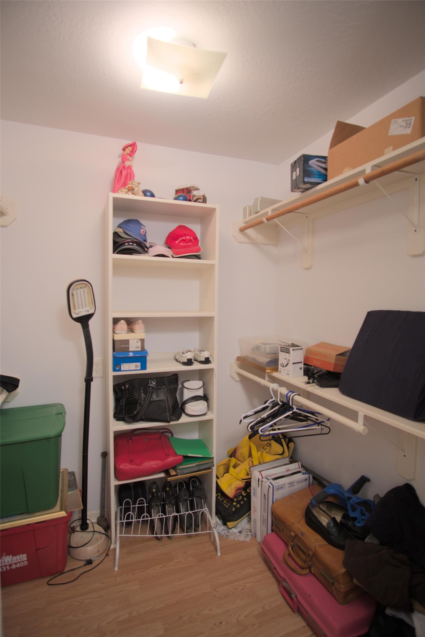 master closet/storage