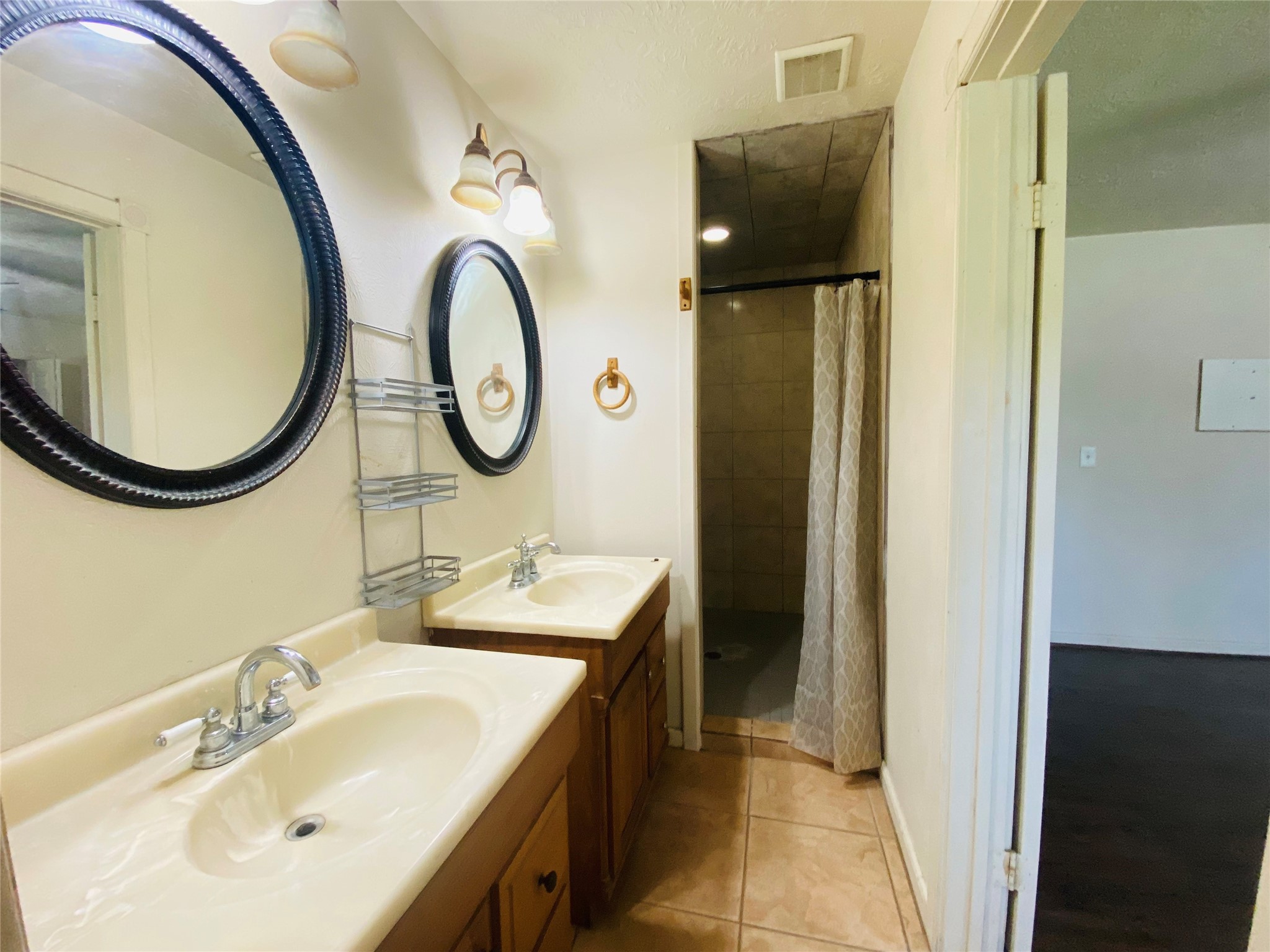 XL walk-in shower in Primary bathroom