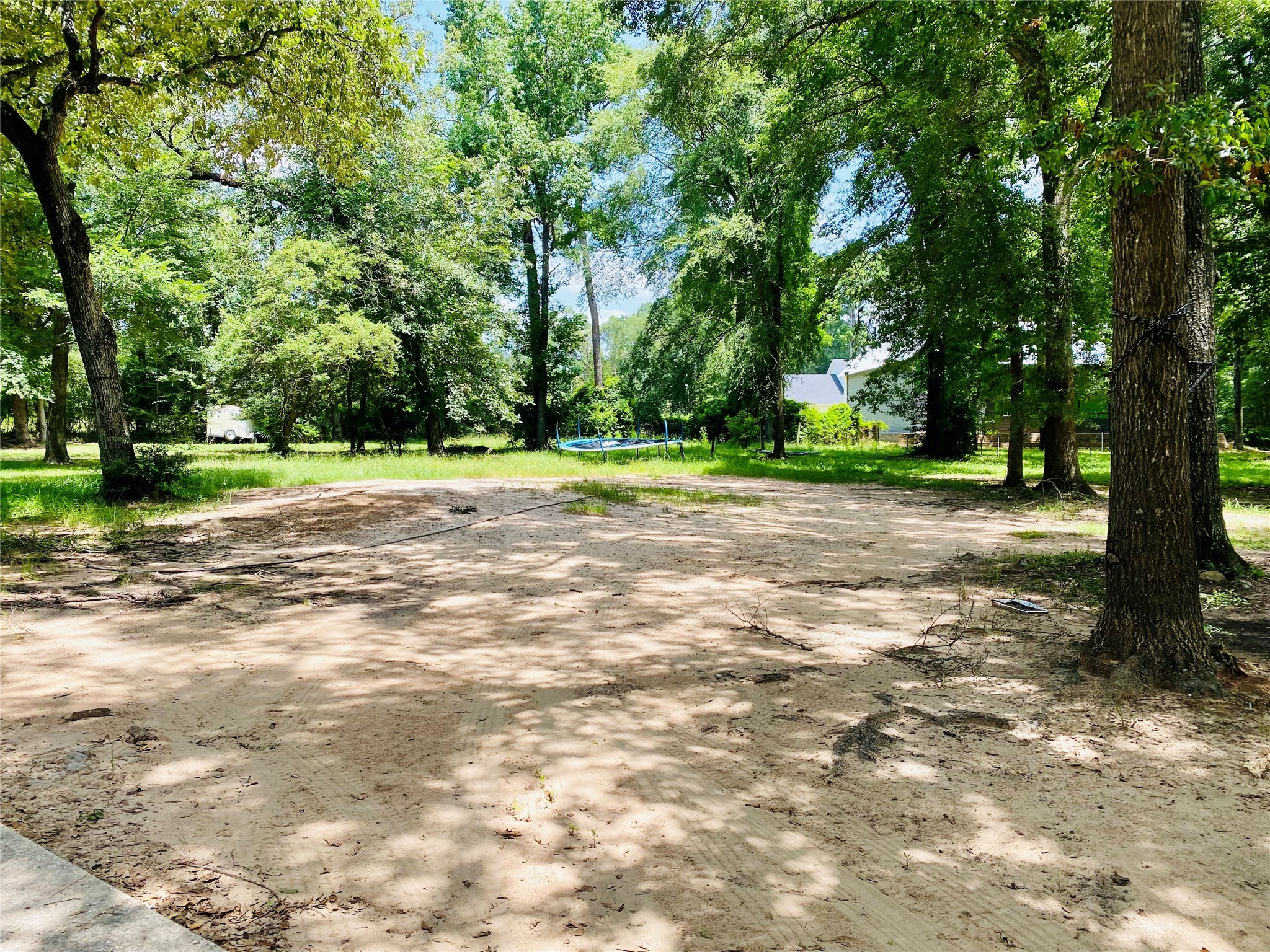 Mature trees & additional parking
