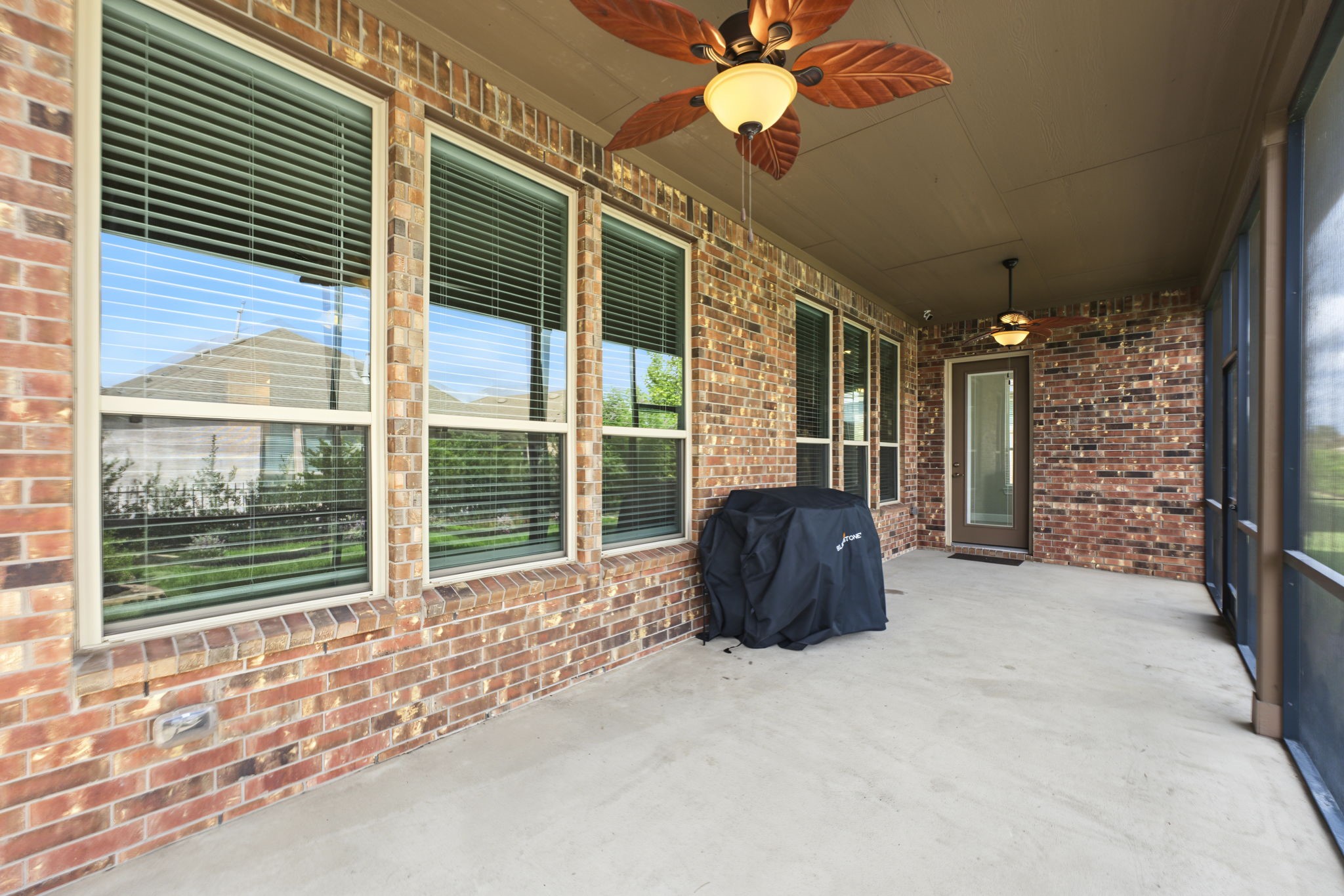 Lots of room for entertainment in the comfort of the screened in porch