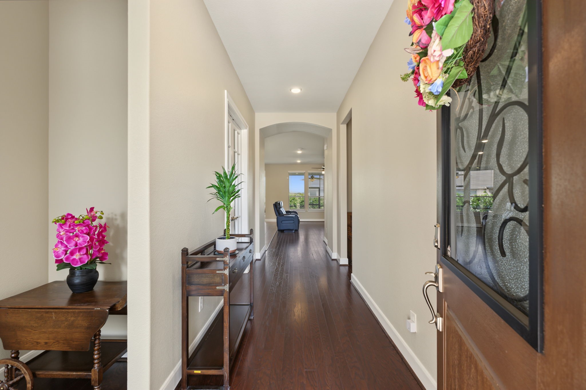 As you enter the home, secondary bedroom is to the left. As you enter the home, secondary bedroom is to the left.