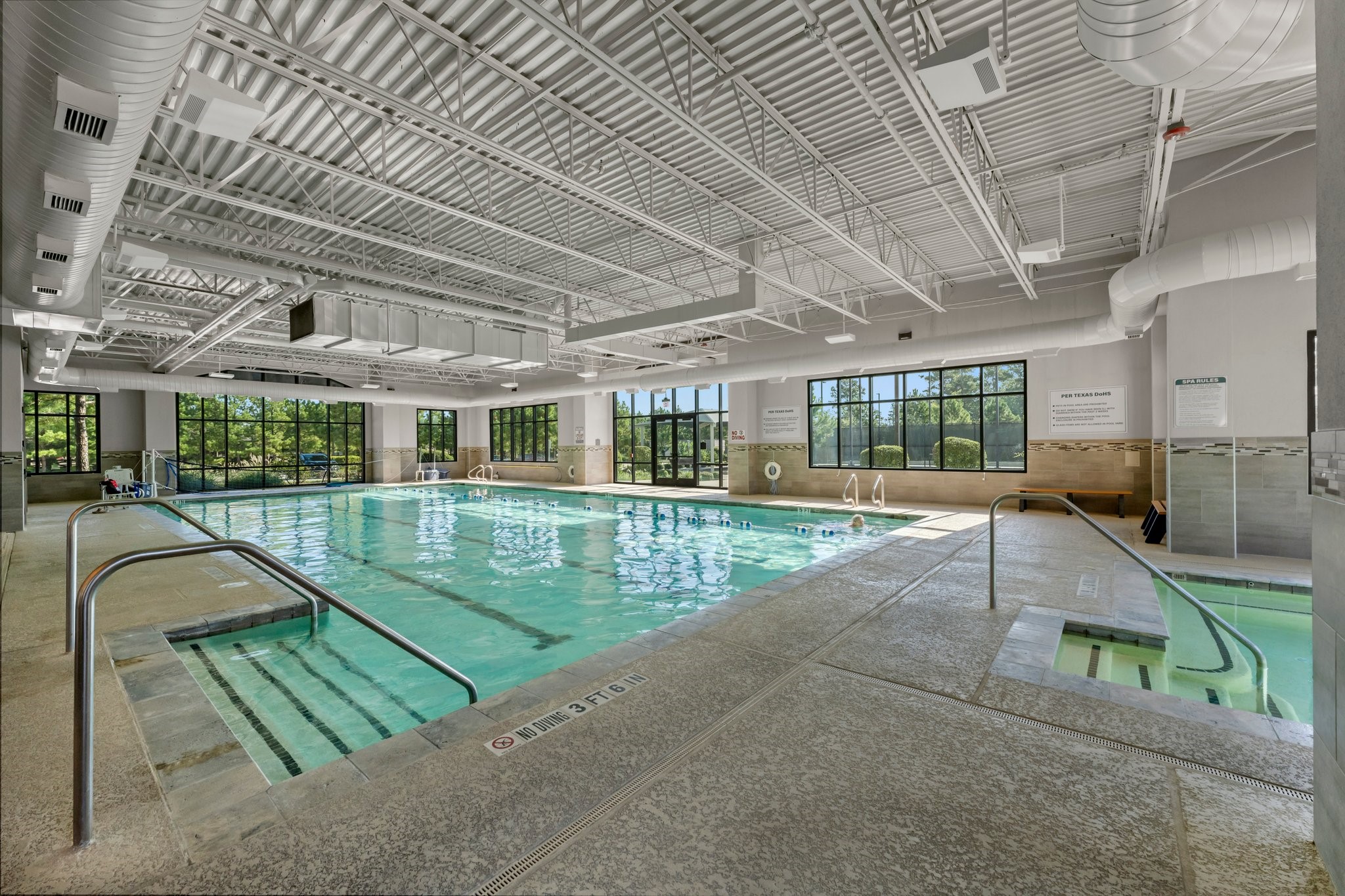 Indoor pool and spa