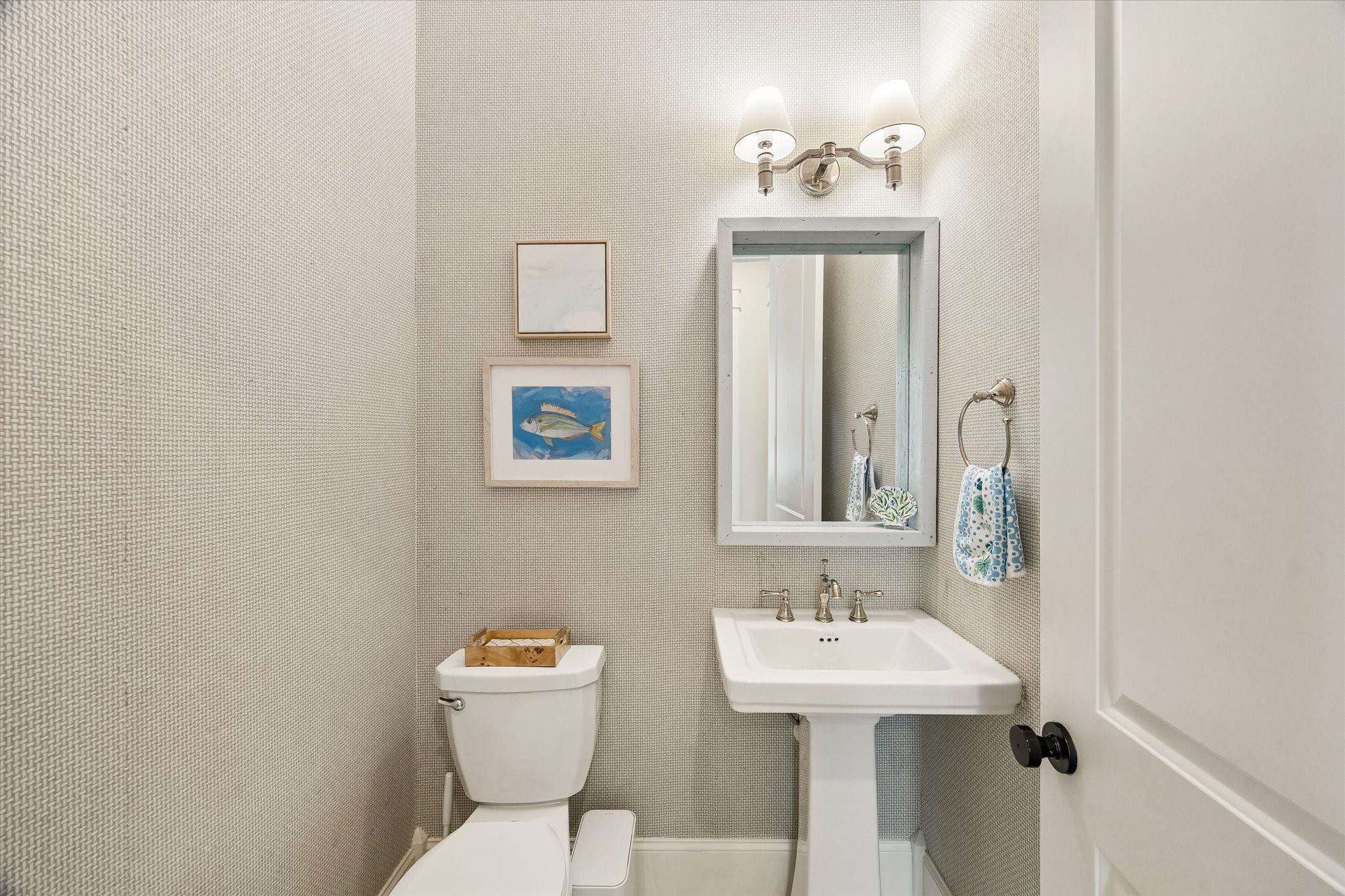 Downstairs powder room