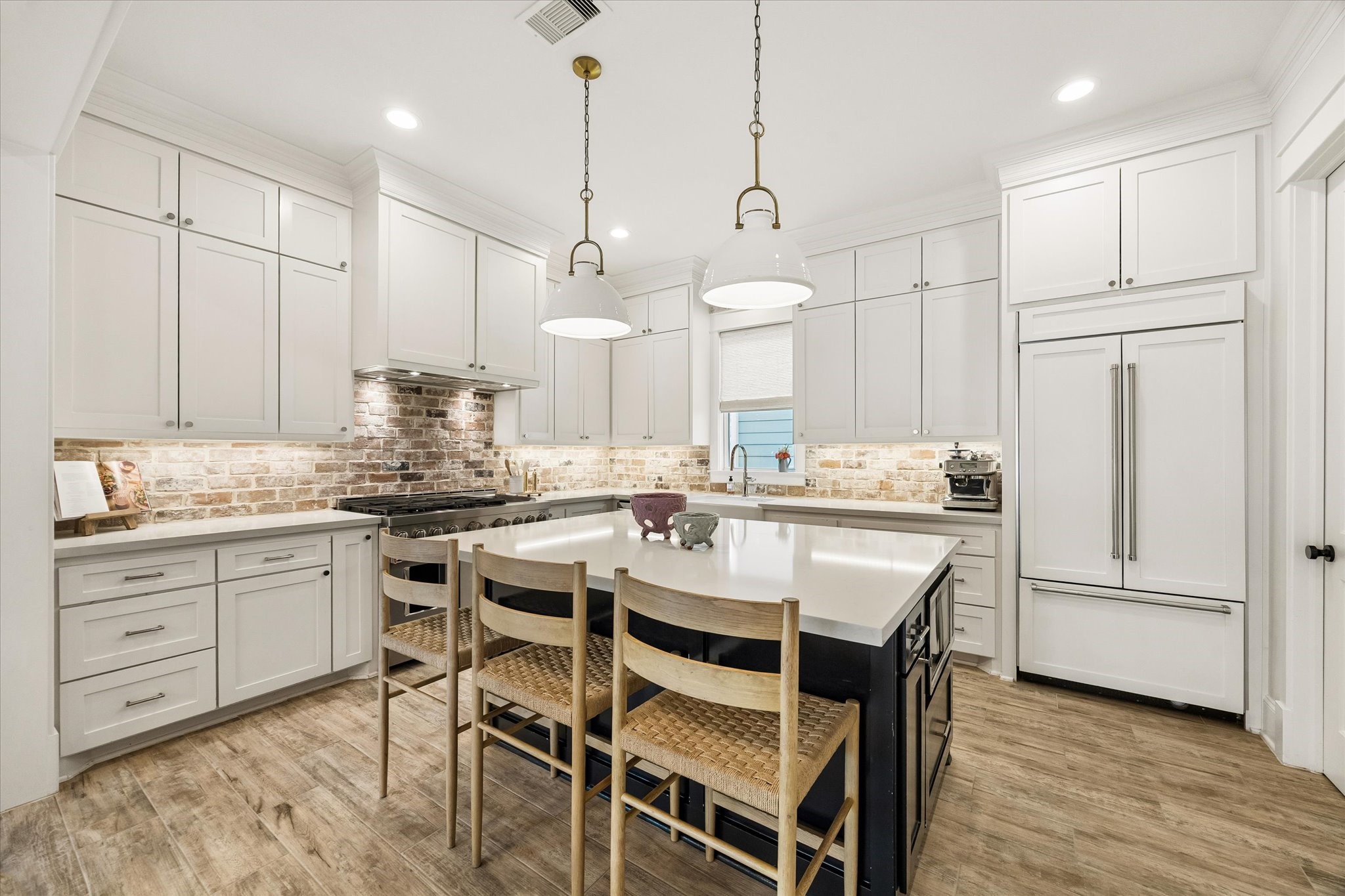 Designer fixtures throughout Designer fixtures throughout