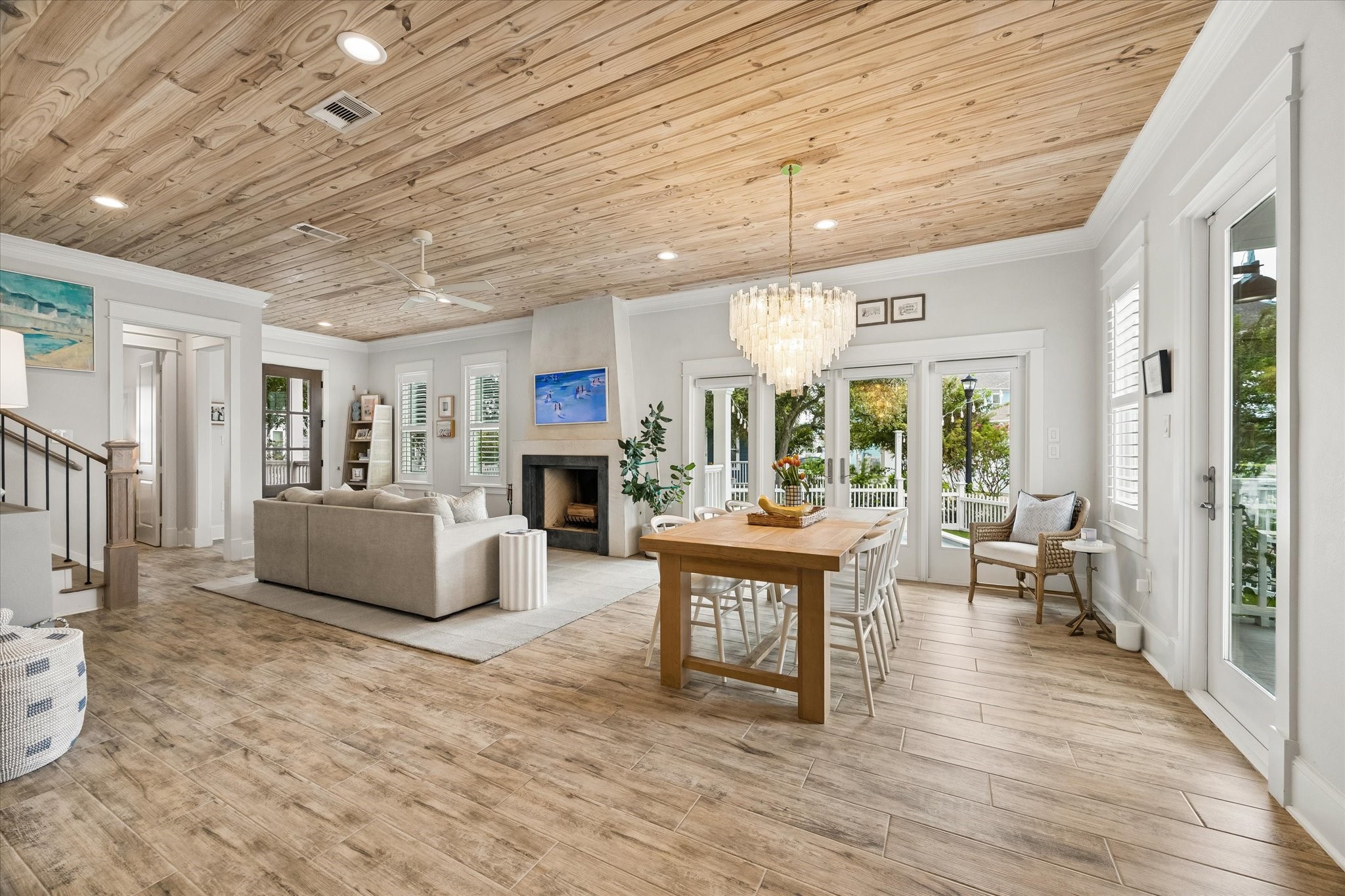 Porcelain floors. Windows in abundance. Views to your backyard oasis Porcelain floors. Windows in abundance. Views to your backyard oasis