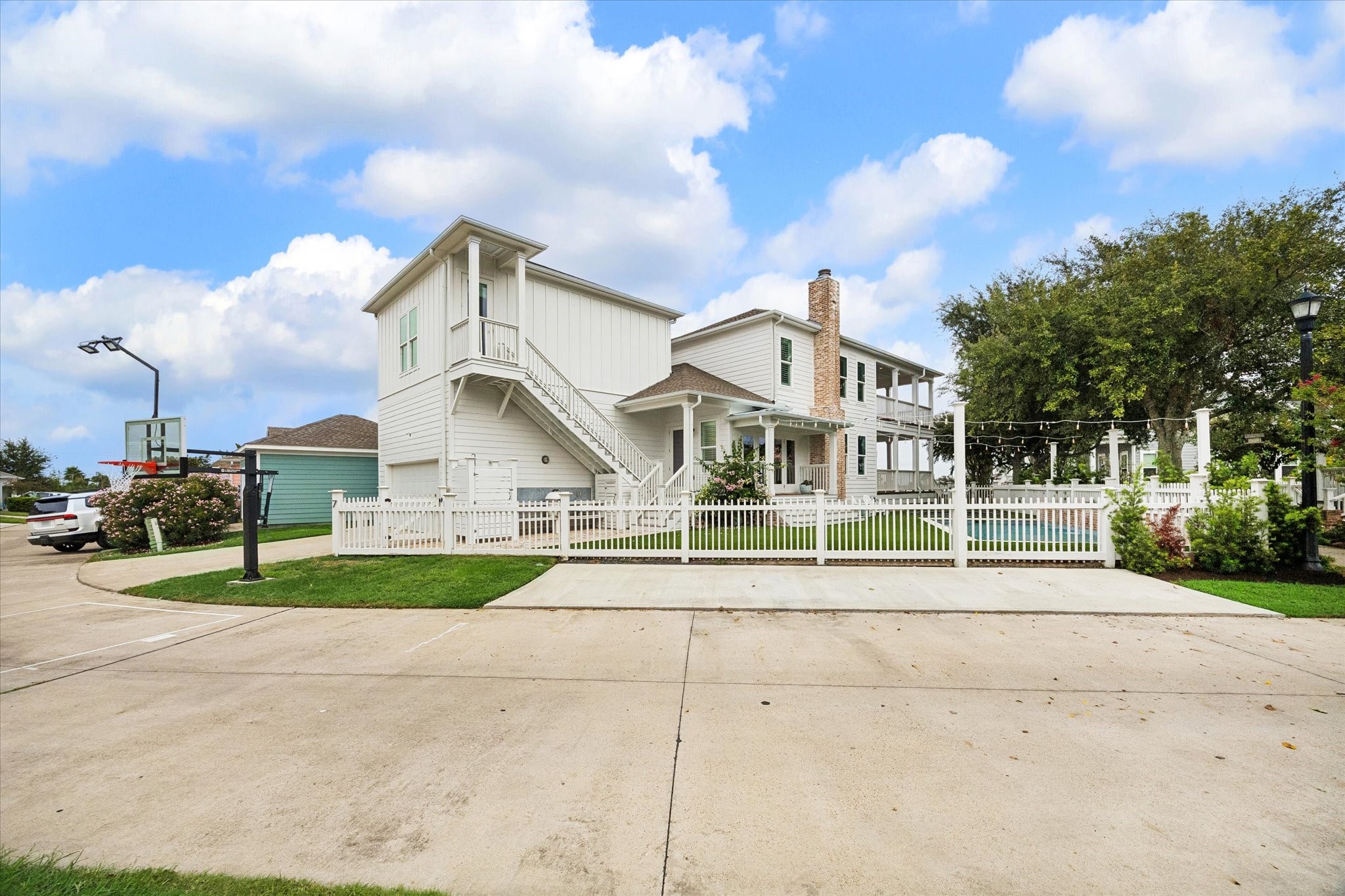 Back of home view. Designed by Creole Designs.