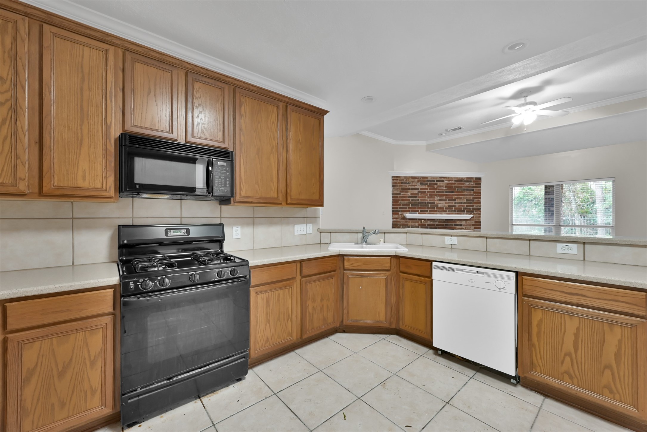 As you enter the kitchen from the Dining room.