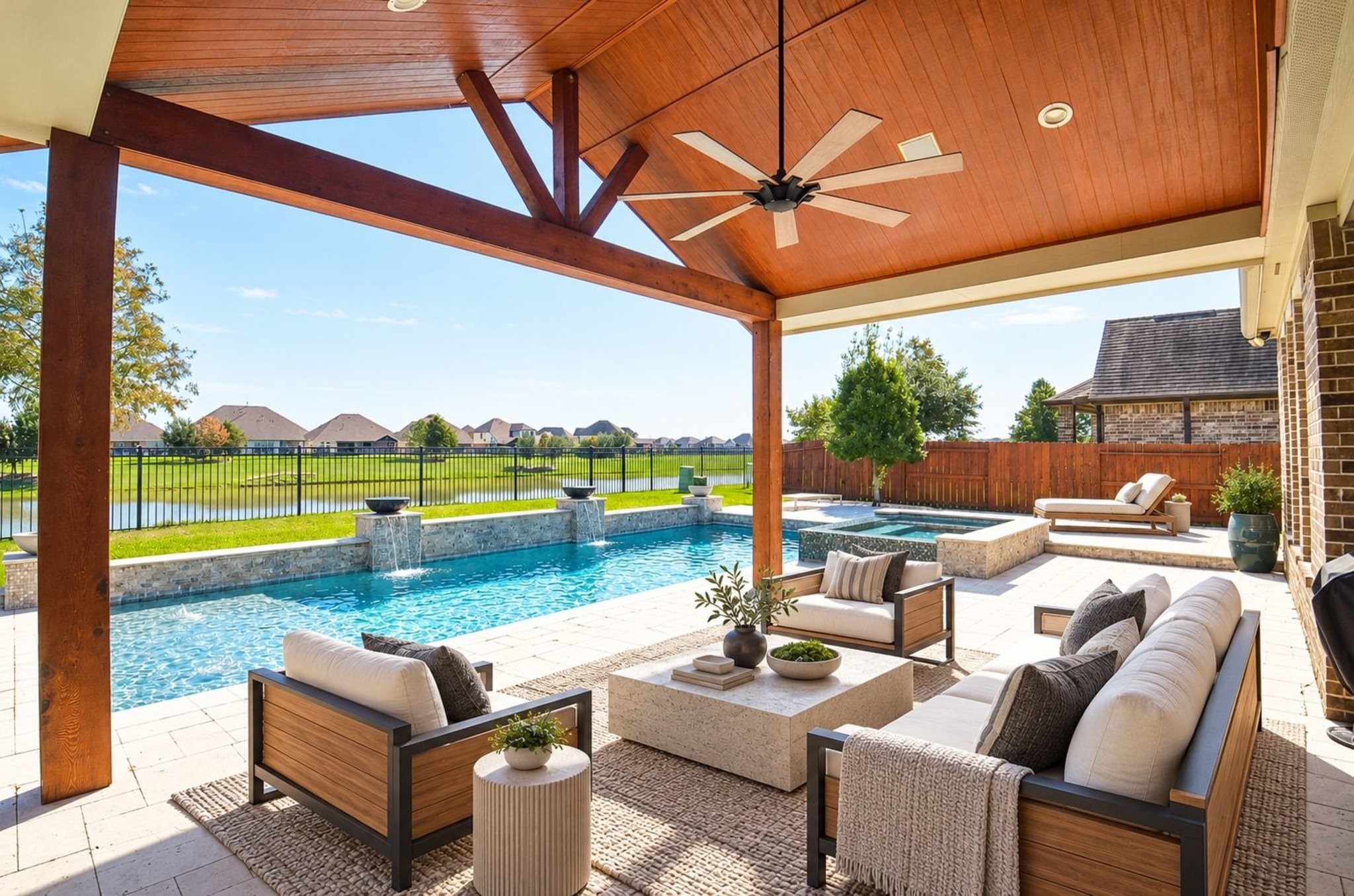 Beautiful covered outdoor patio!