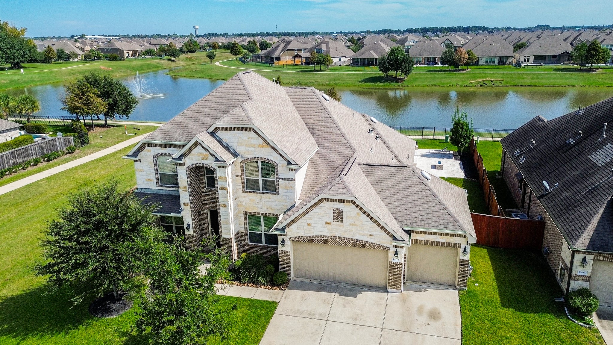 Aerial view showcasing the expansive, scenic view from the rear of the property!