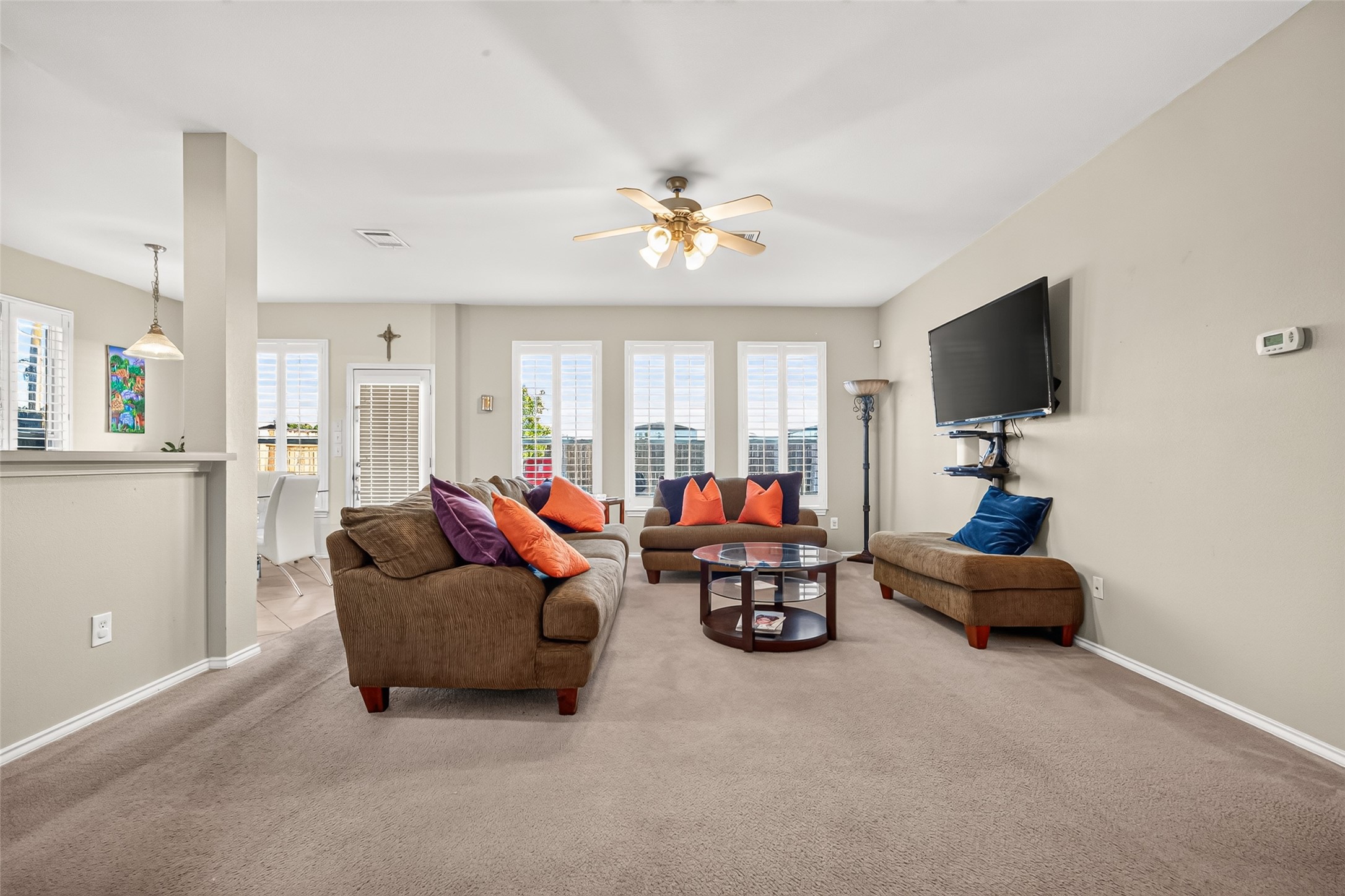 View of the Famiy Room from the Foyer Front Door