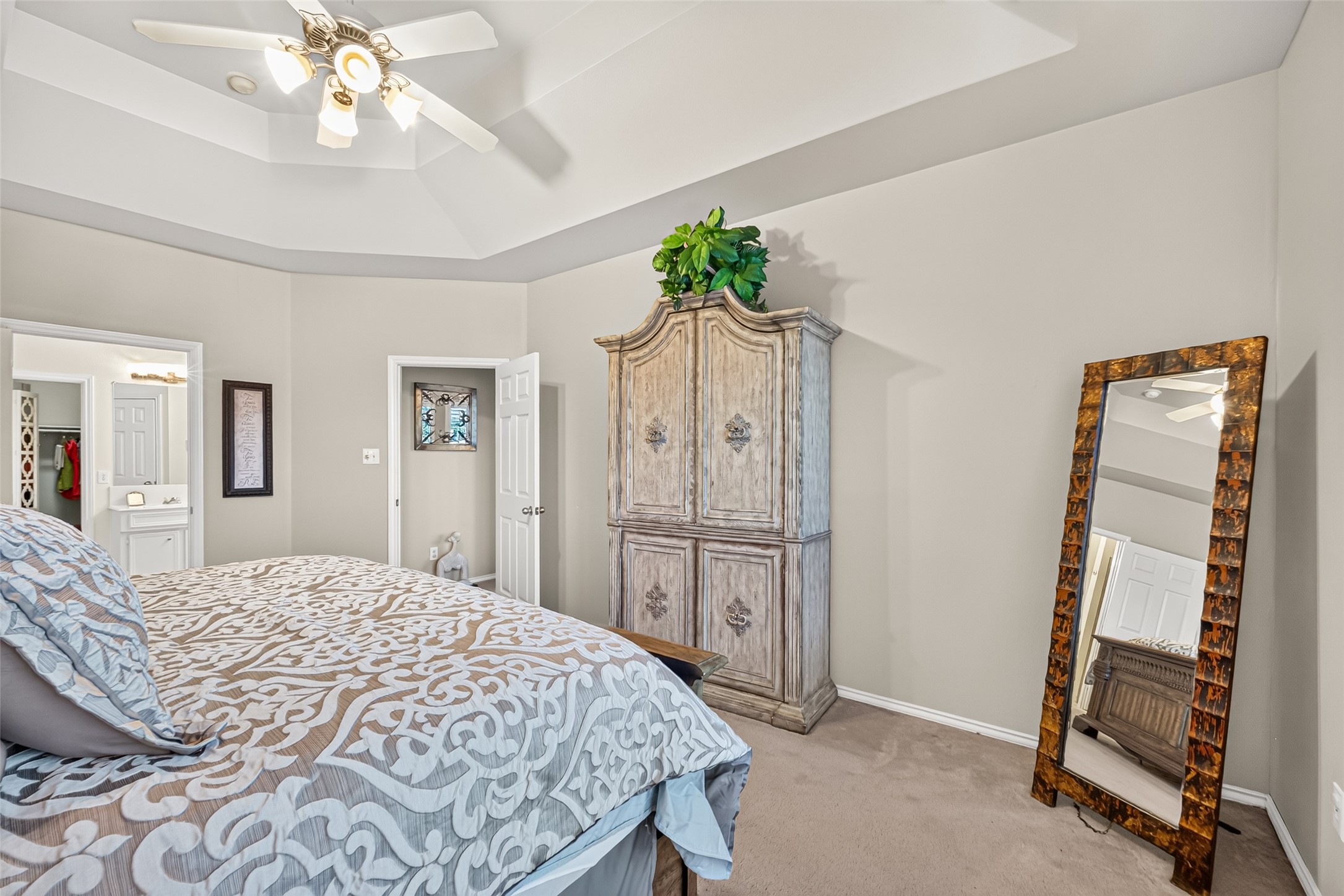 Primary Bedroom with Vaulted Celings