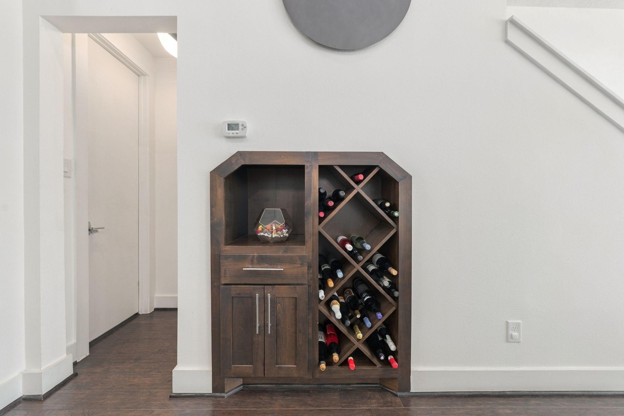 Wine nook off the dining area Wine nook off the dining area