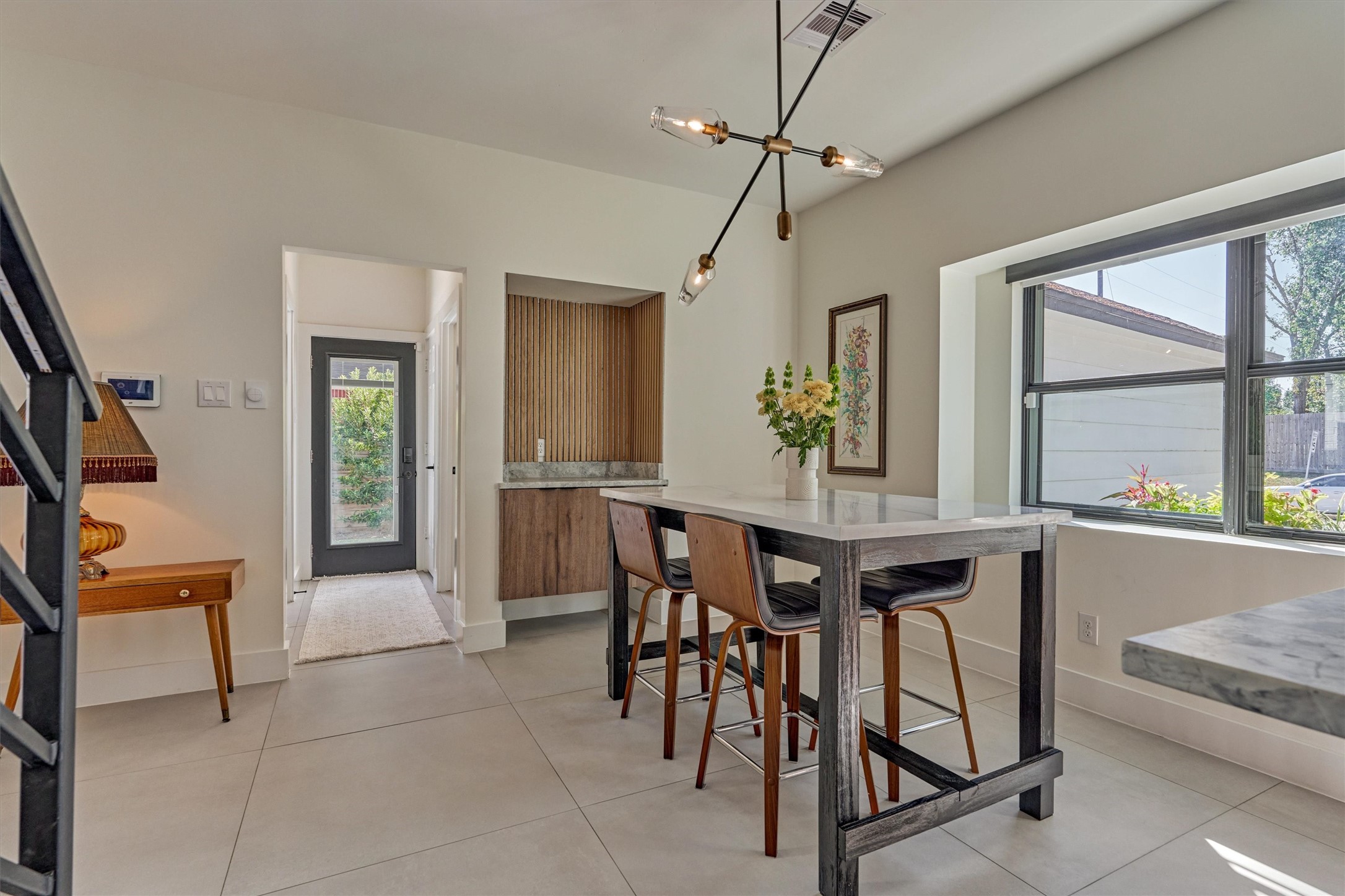 Easy patio access for grilling and outdoor entertaining!