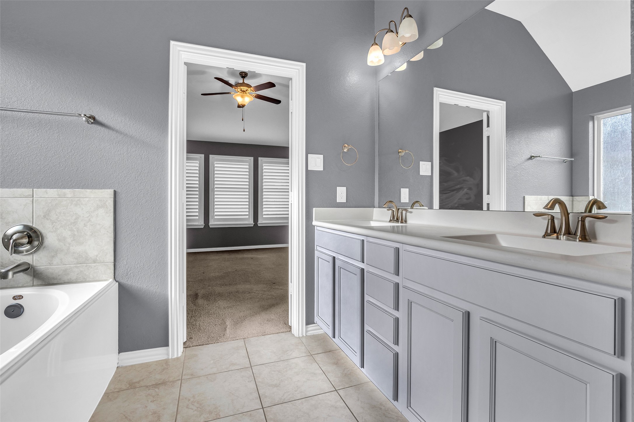 Double Sinks in Primary Bathroom