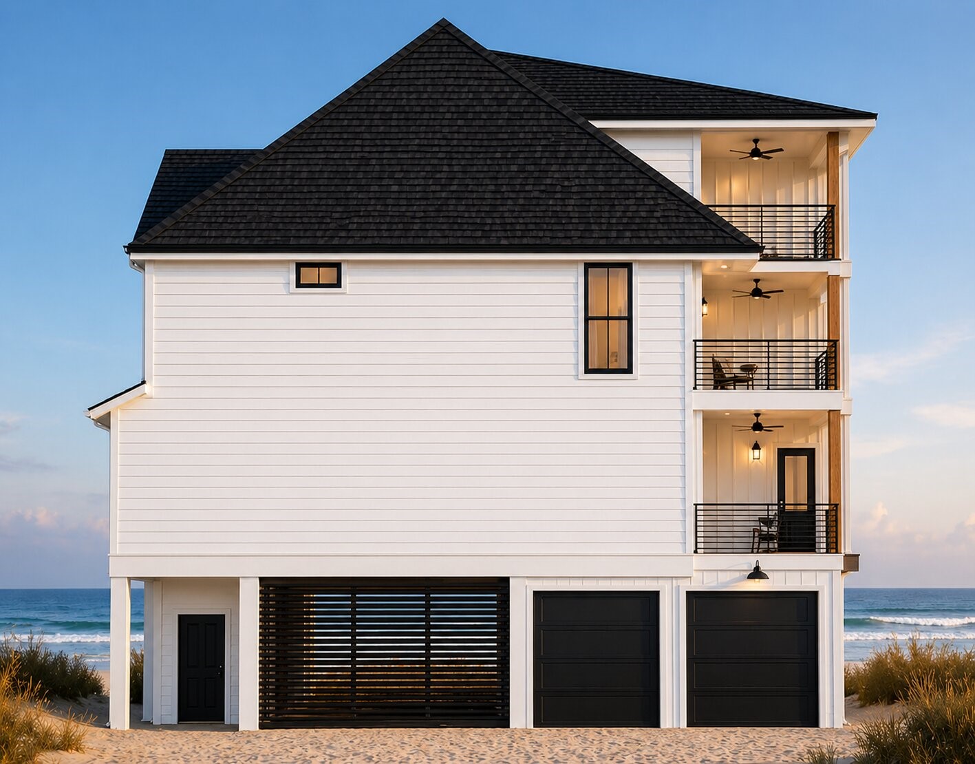 Rendering of side of home
