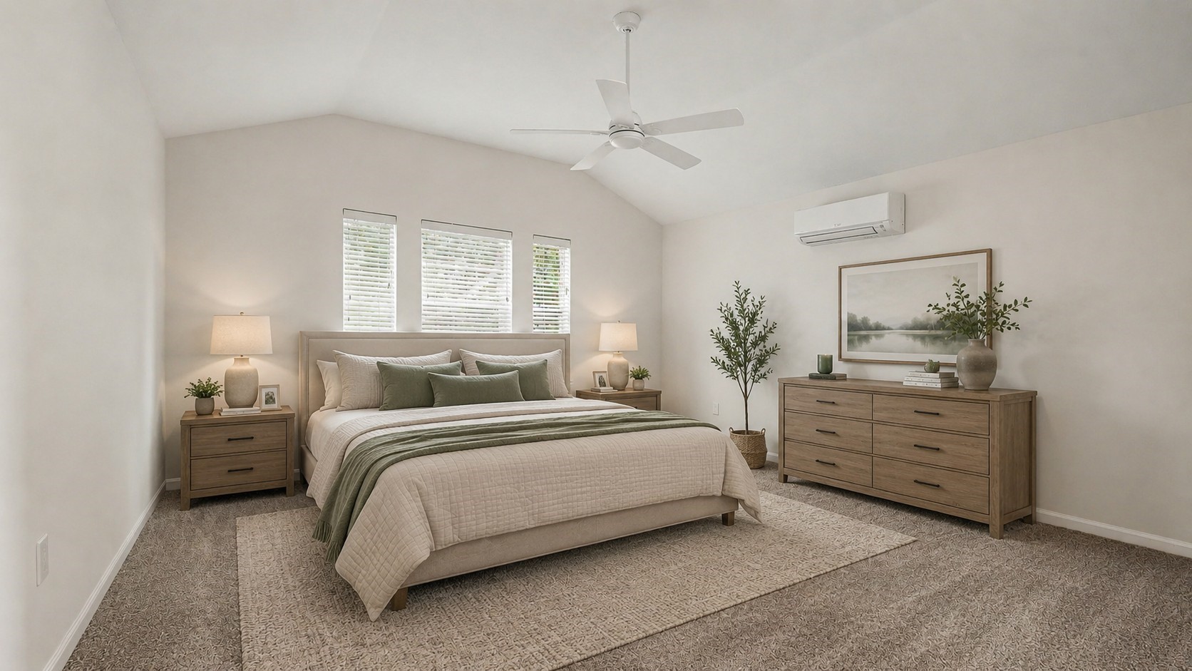 Virtually Staged primary bedroom