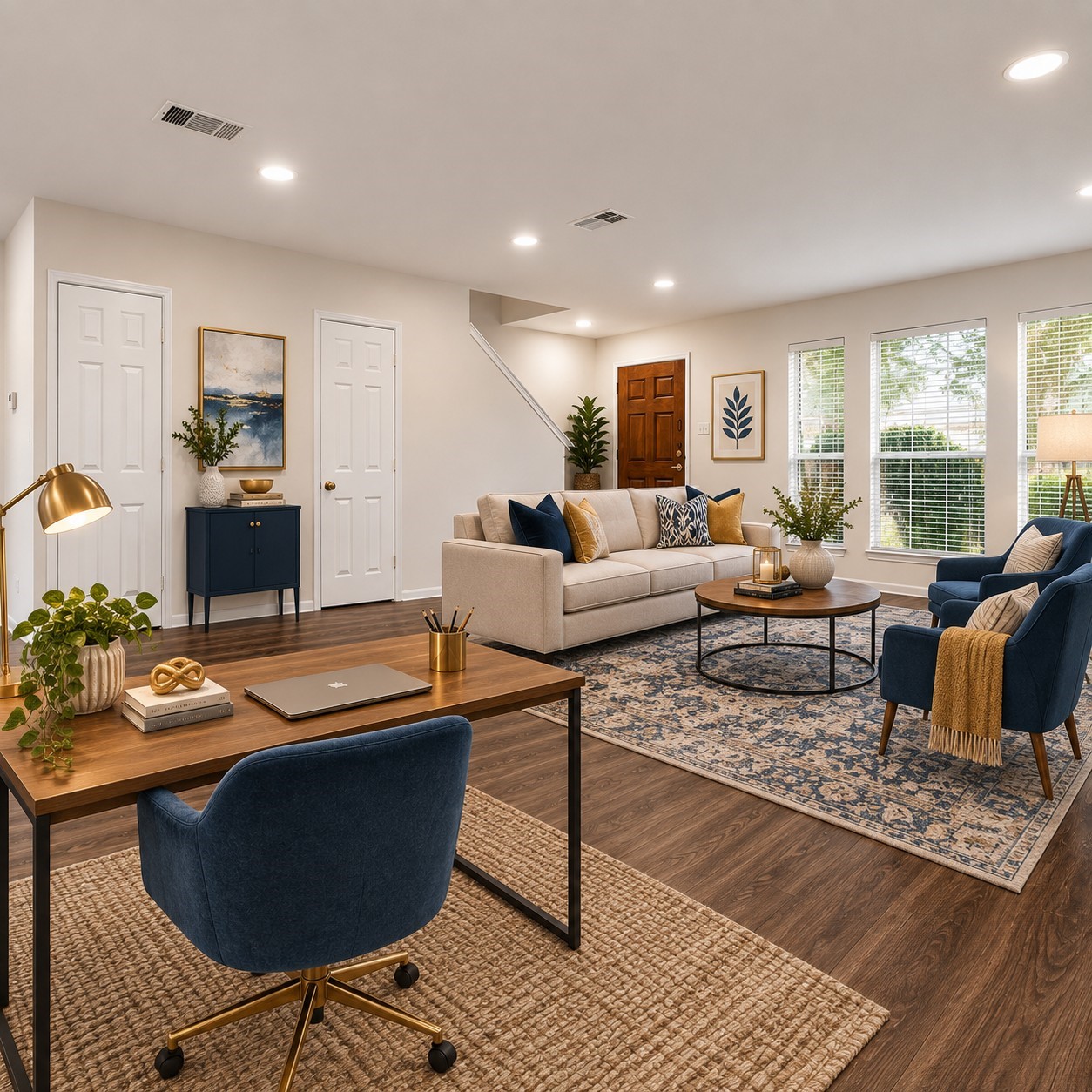 Virtually staged front rooom ideas