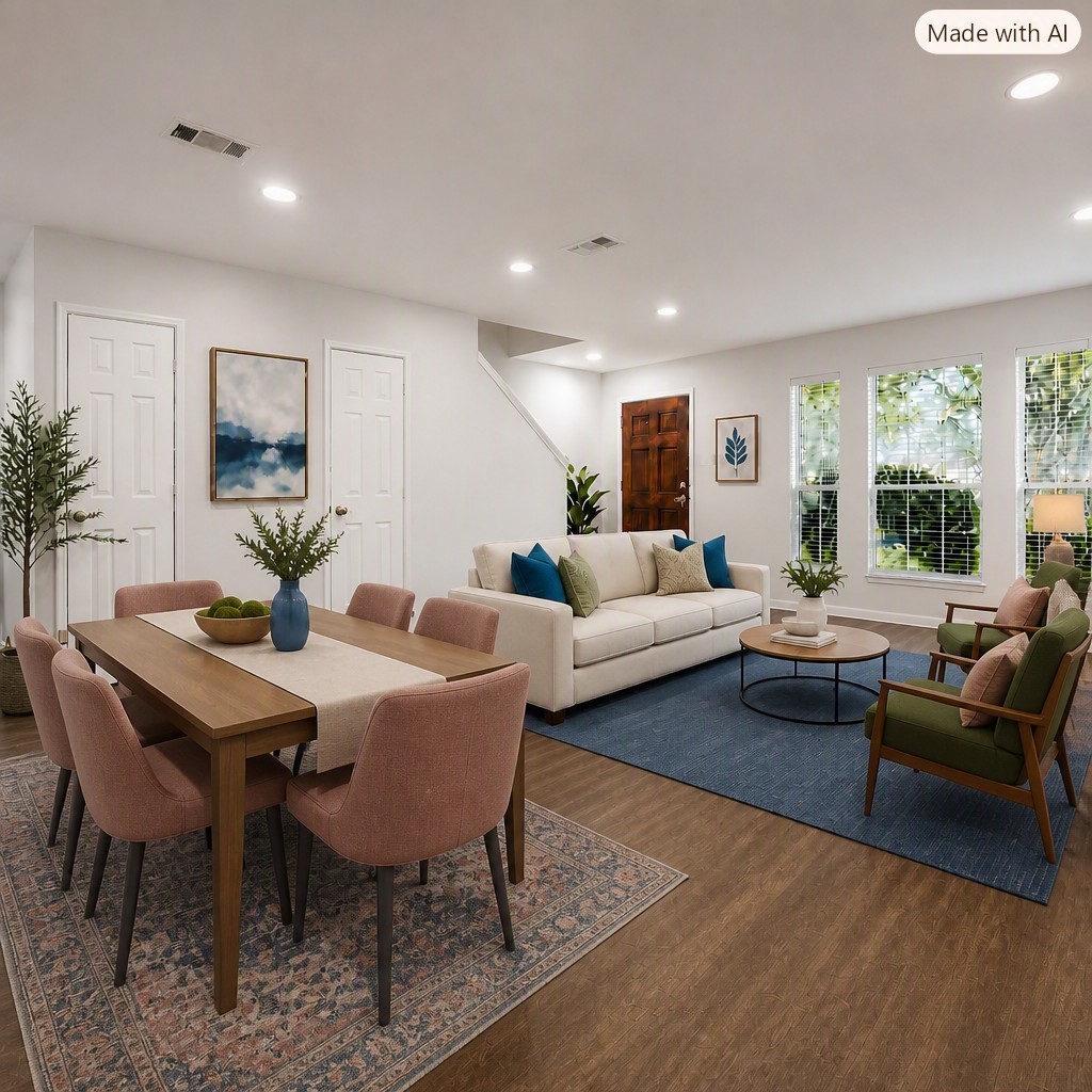 Virtually staged front room ideas