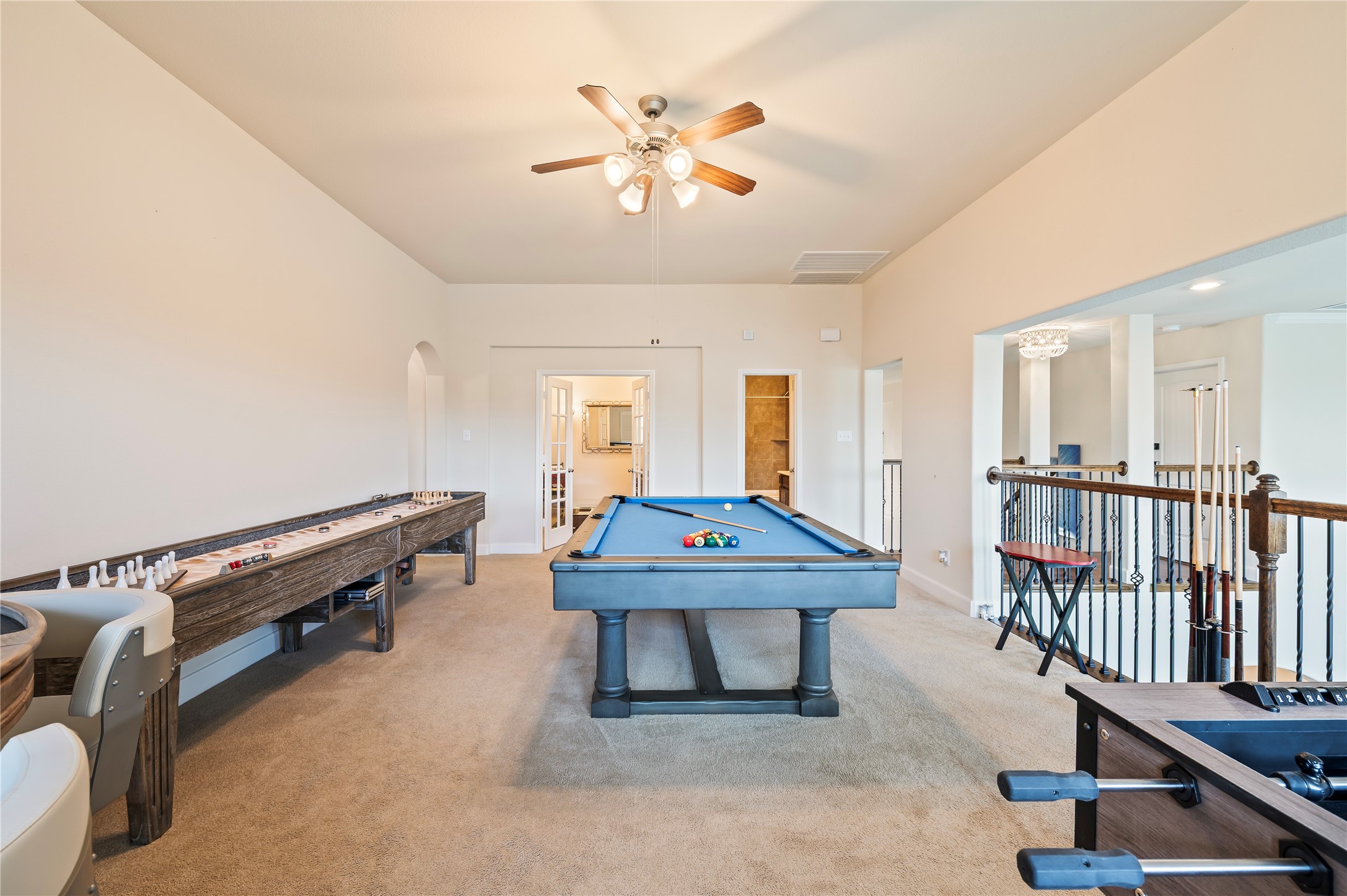 Another view of the spacious gameroom.