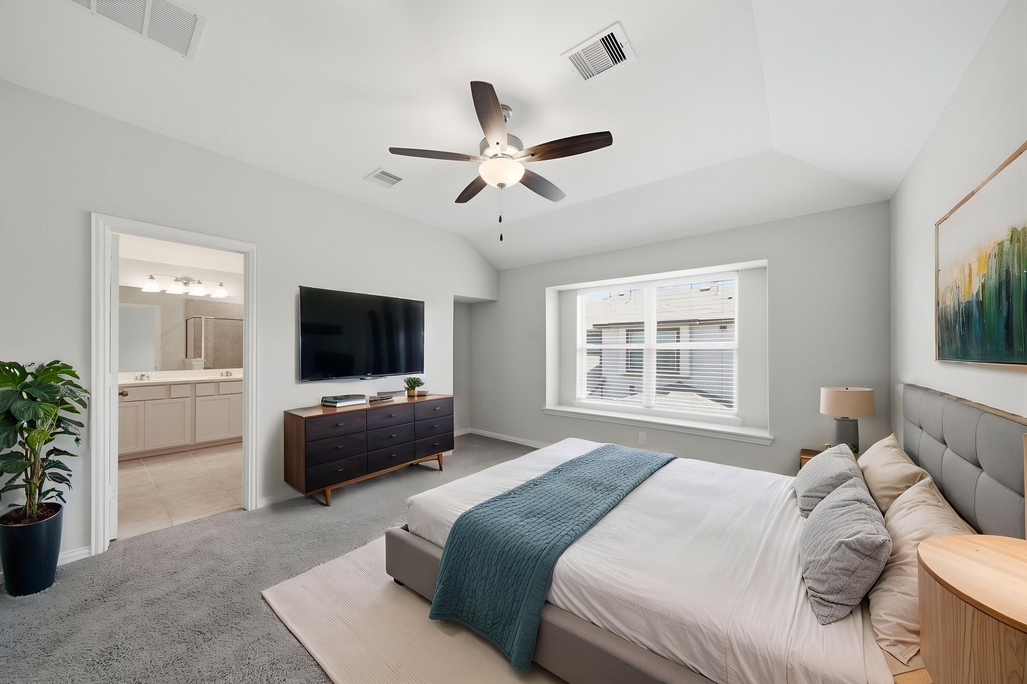 Primary bedroom-virtually staged