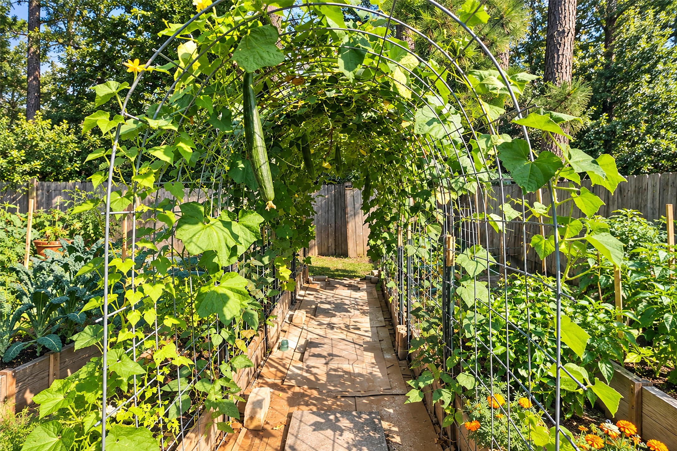 Garden Tunnel before it was Clipped down