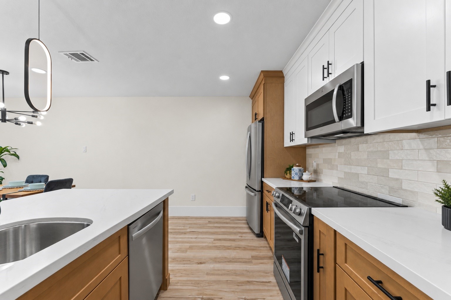 Updated tile backsplash!