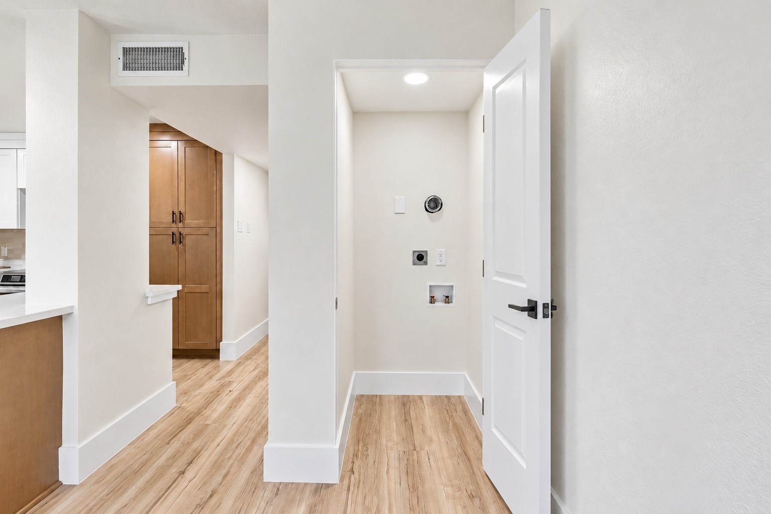 Laundry area located on the first floor! *A door will be installed here*