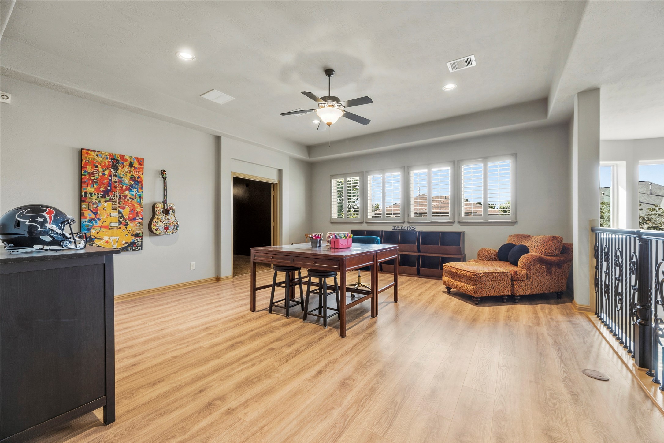 Upstairs game room, so many possibilities for this room.