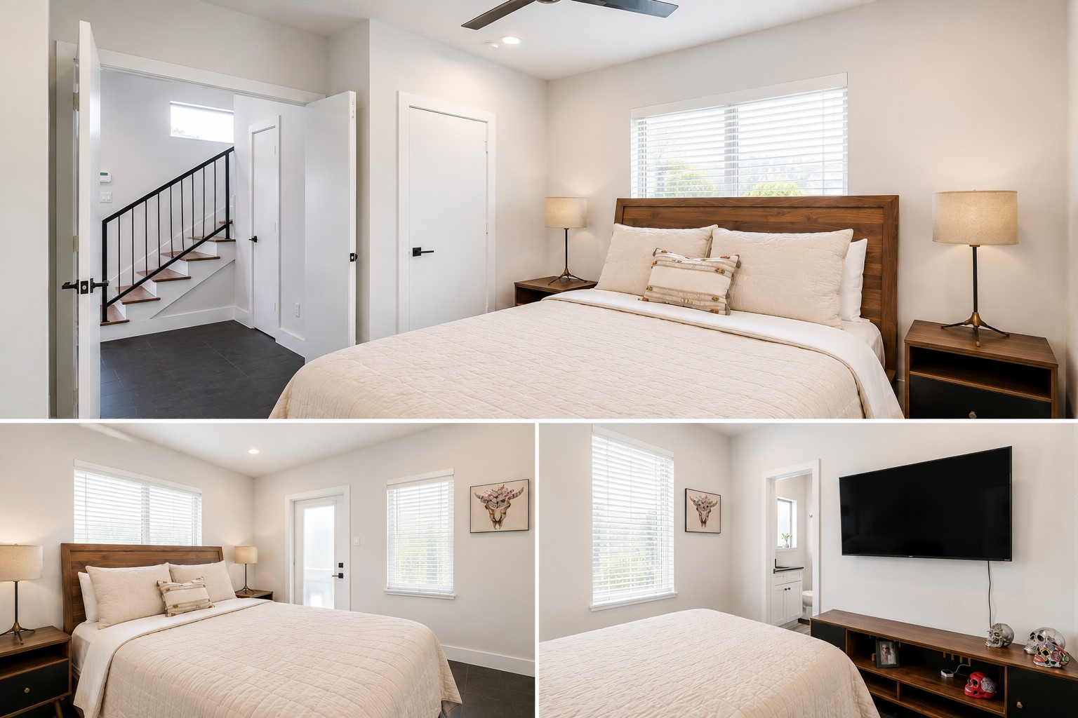 Versatile bedroom ideal as a guest suite, nursery, or home office.Photos reflect previous furnishings. Home is currently vacant. Furnishings shown are for illustrative purposes only.