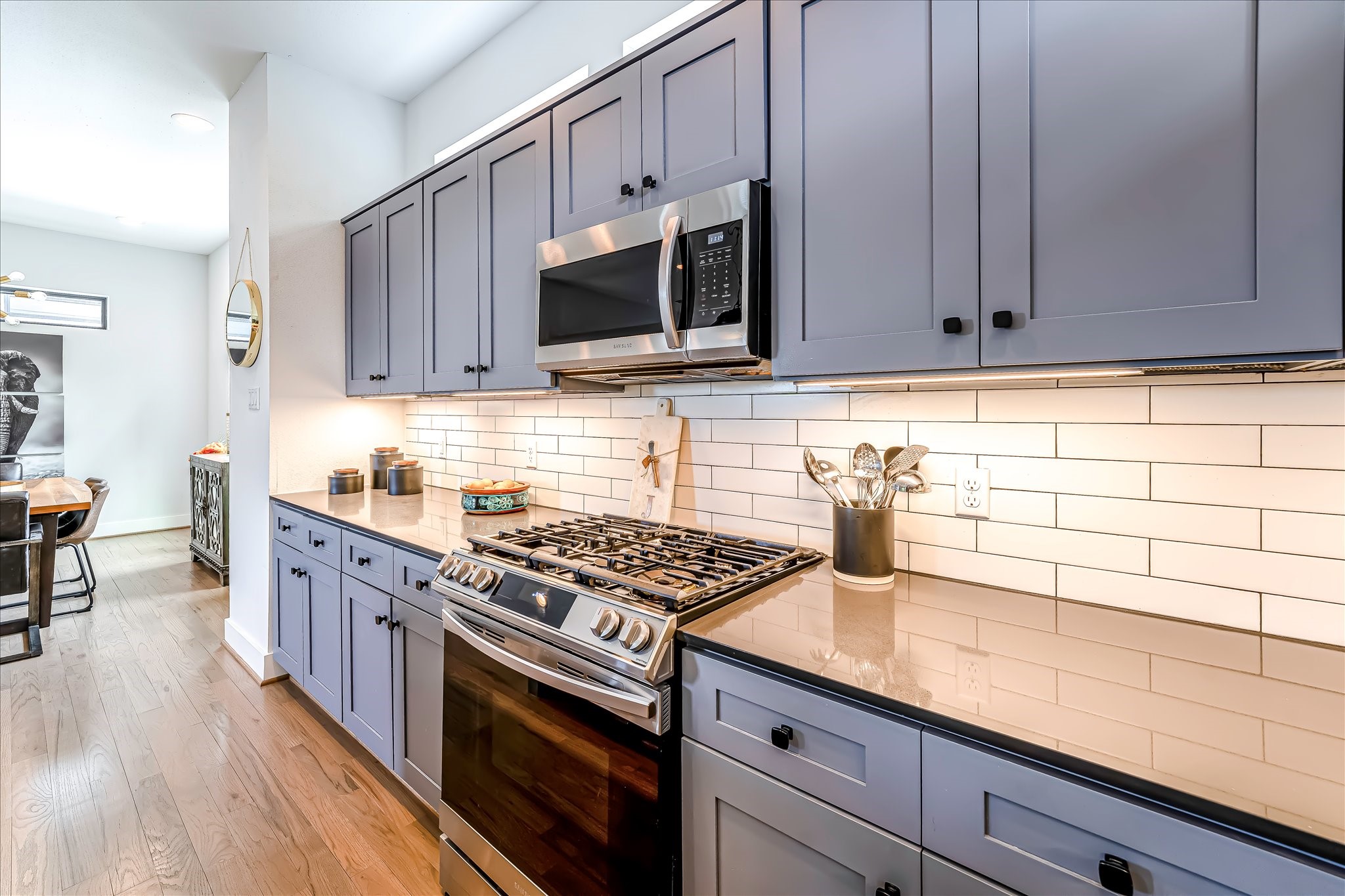 Chef-inspired kitchen featuring generous workspace, quality cabinetry, premium finishes, and excellent functionality.