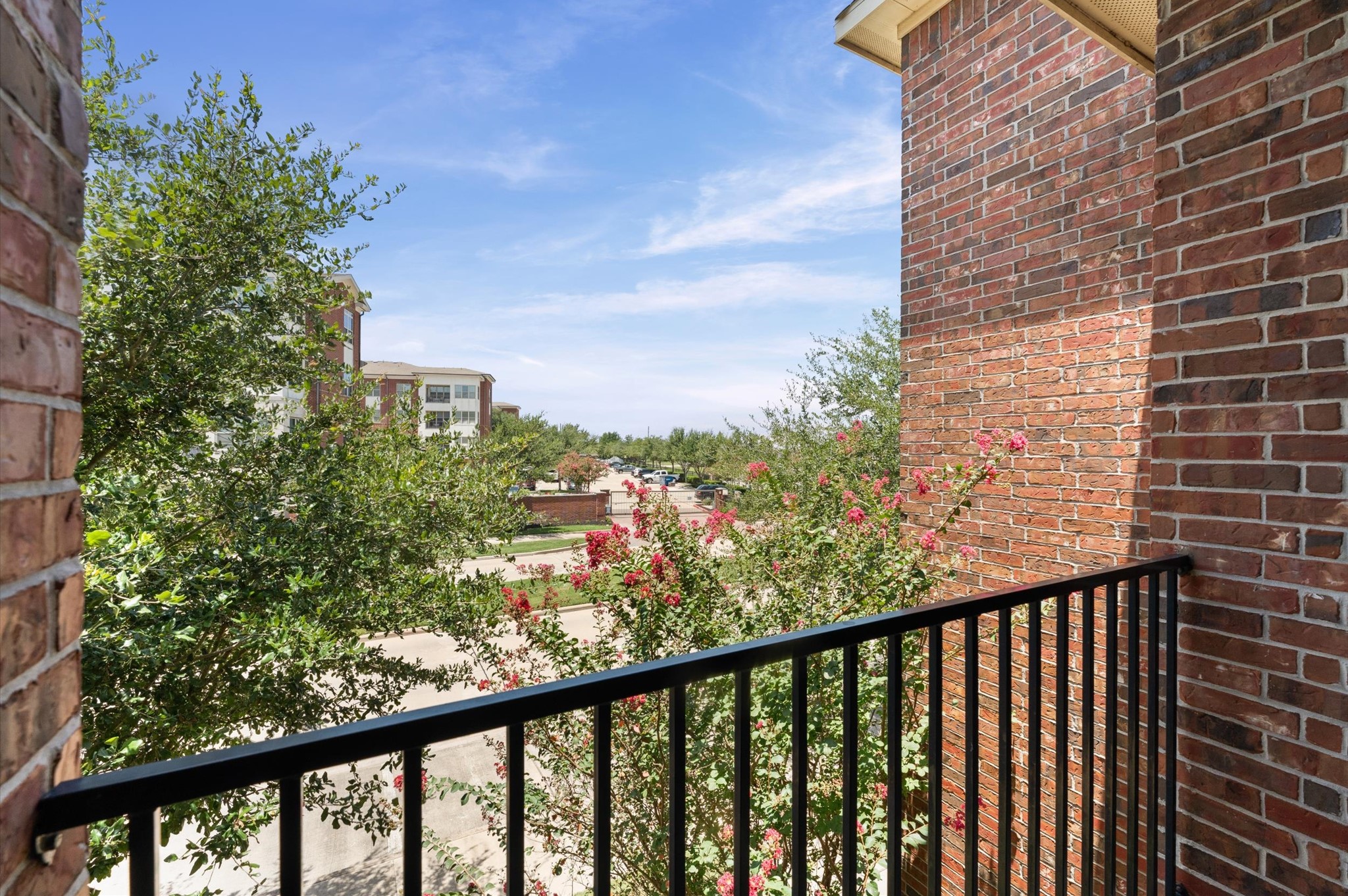 Primary bedroom balcony with a view overlooking Constellation Field.