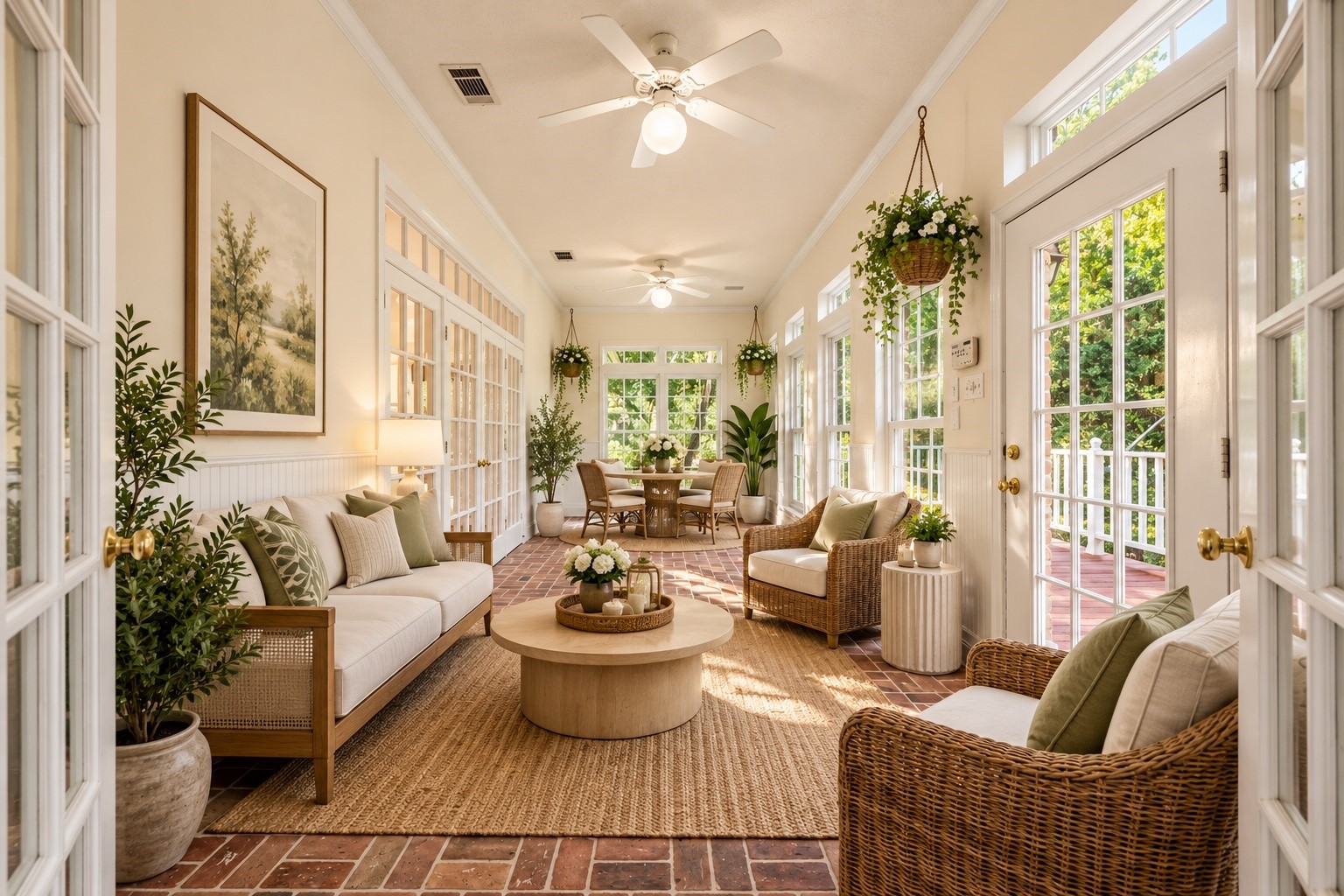 VIRTUALLY STAGED sunroom