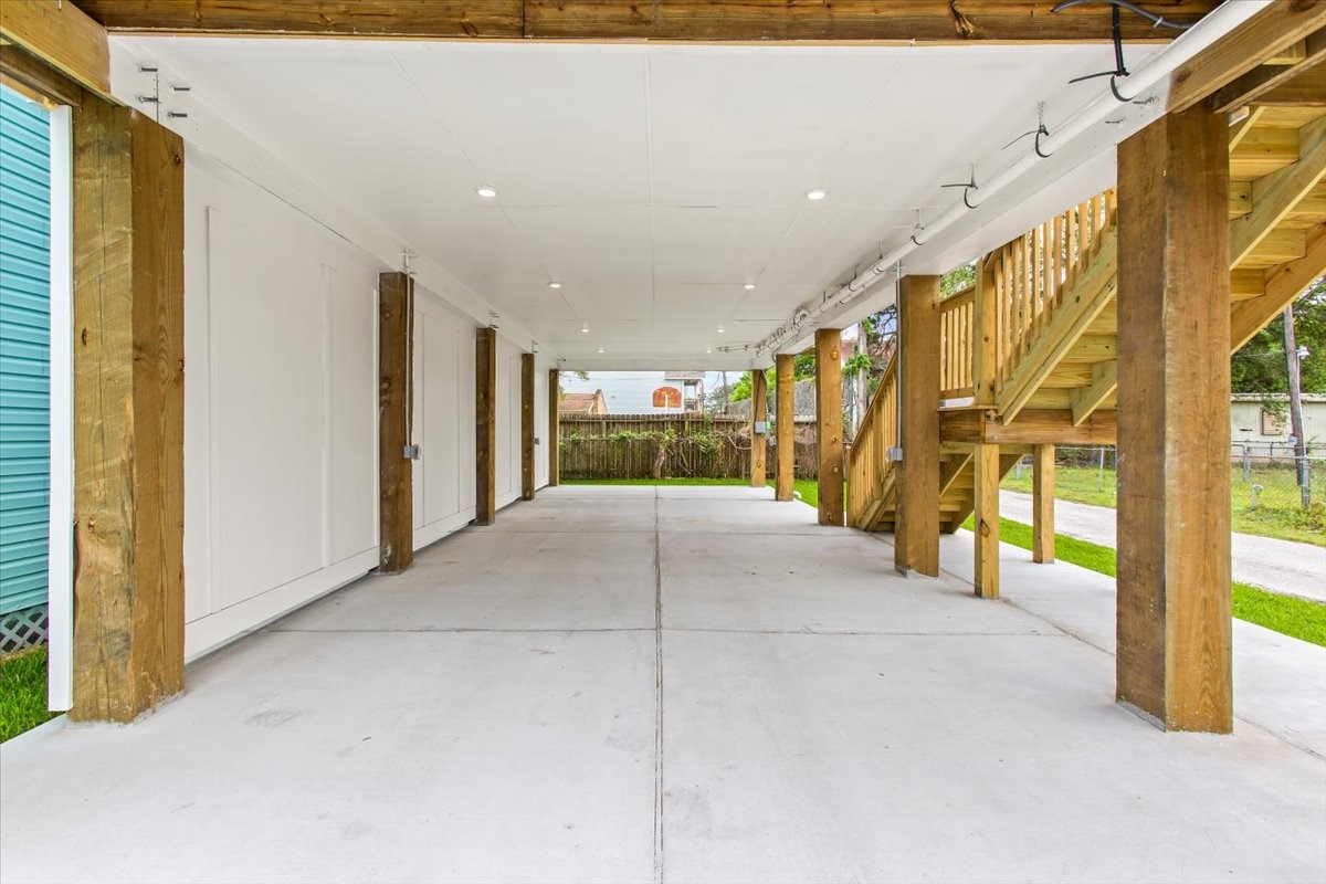 Ground floor entertainment space or off street parking.