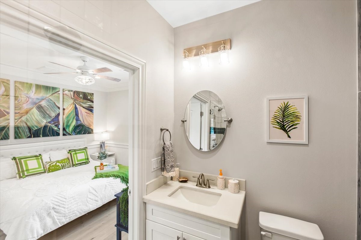 Primary suite bathroom.