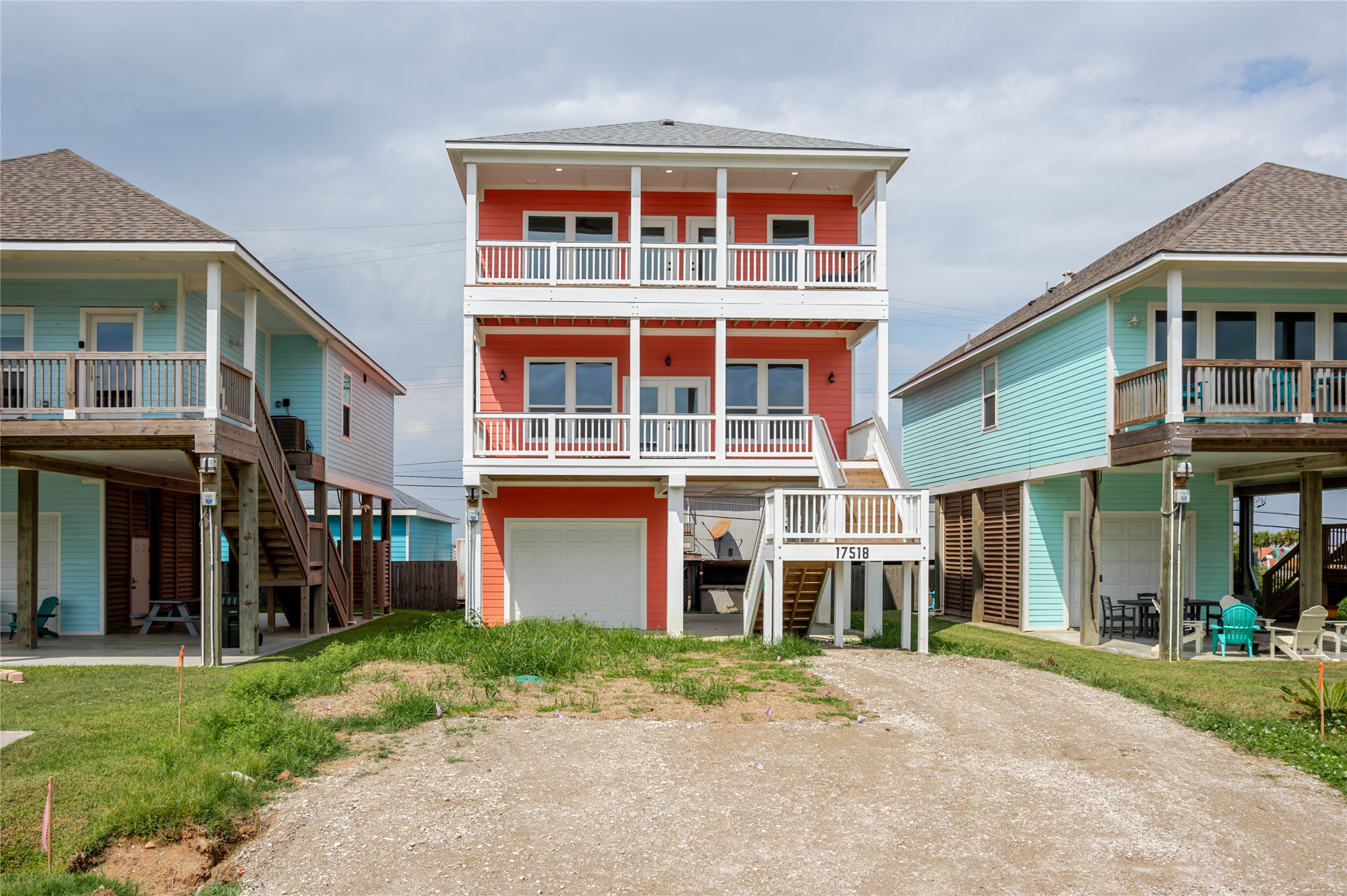 New construction, great for Short Term Rental Property! Notice the enclosed attached garage, double covered decks and double wide driveway. Faces the beach with gulf breezes and sights of rolling waves and surf diving pelicans, seagulls and more! New construction, great for Short Term Rental Property! Notice the enclosed attached garage, double covered decks and double wide driveway. Faces the beach with gulf breezes and sights of rolling waves and surf diving pelicans, seagulls and more!