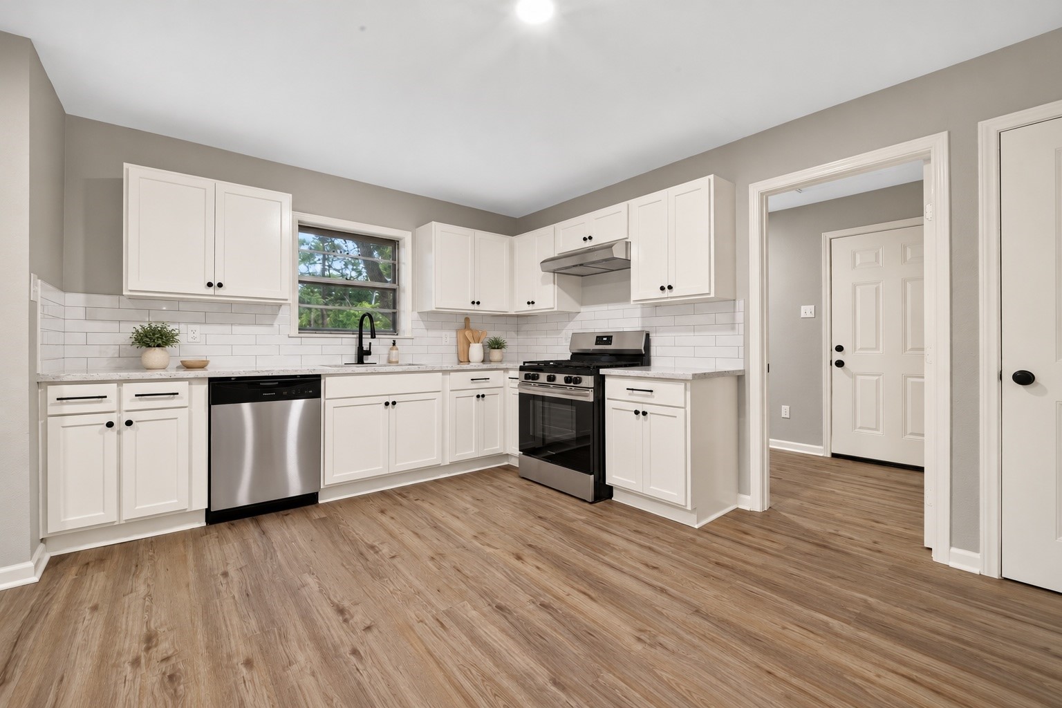 Kitchen with new appliances