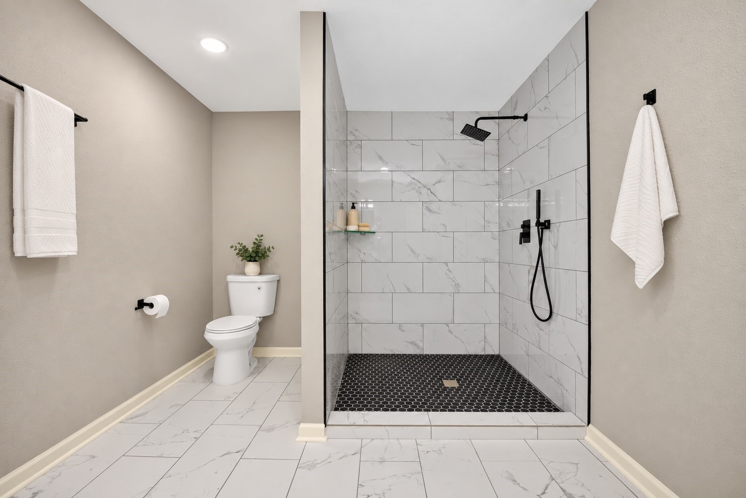 Primary custom shower