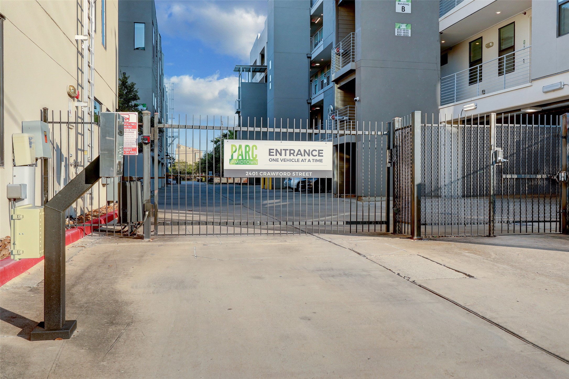 Gated entrance for security
