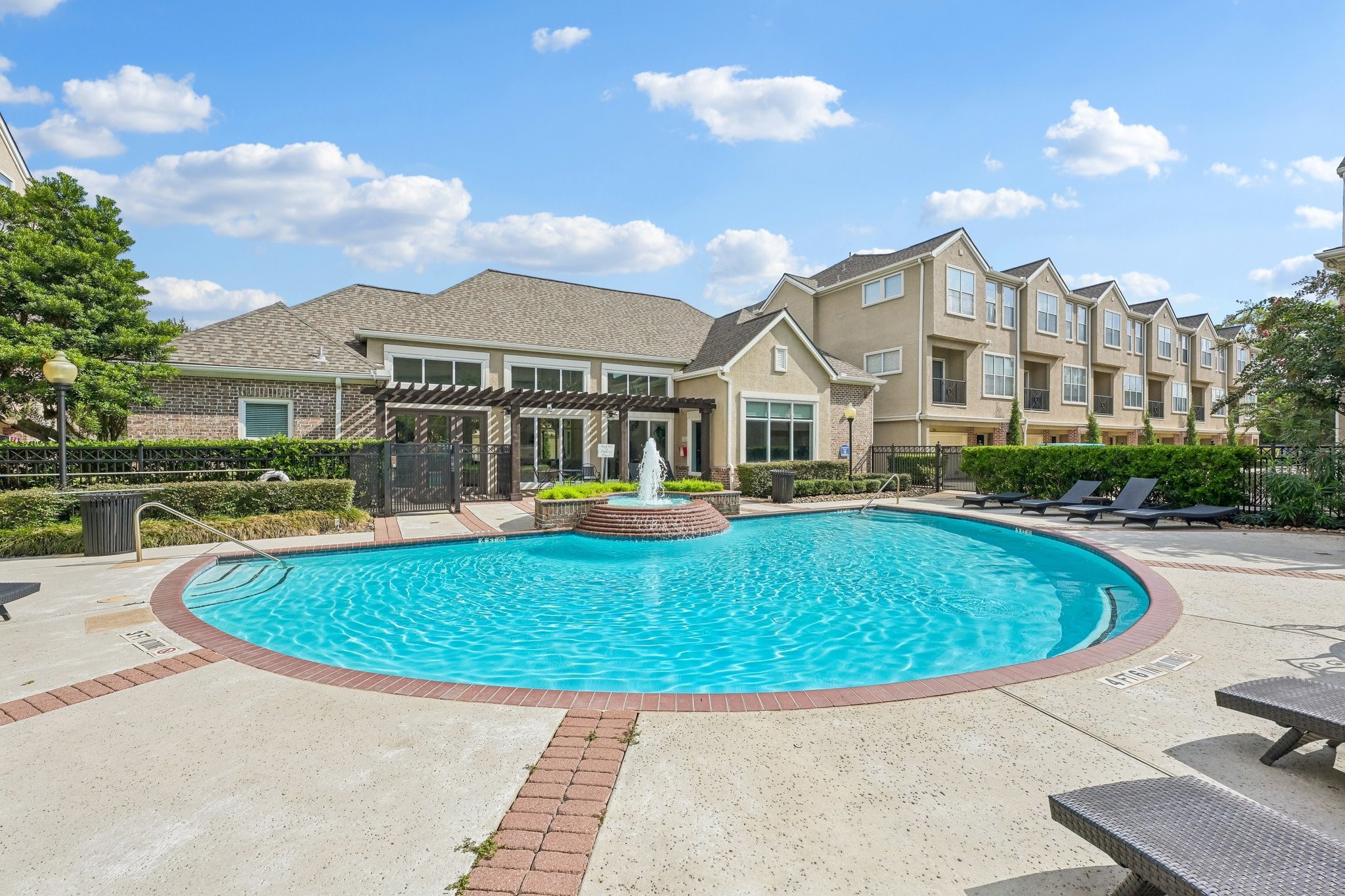 Community pool just steps away