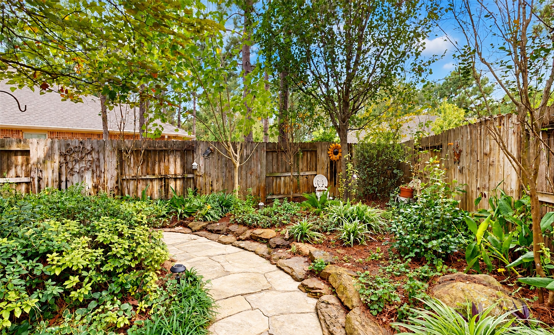 Beautifully designed perennial garden! Low upkeep!