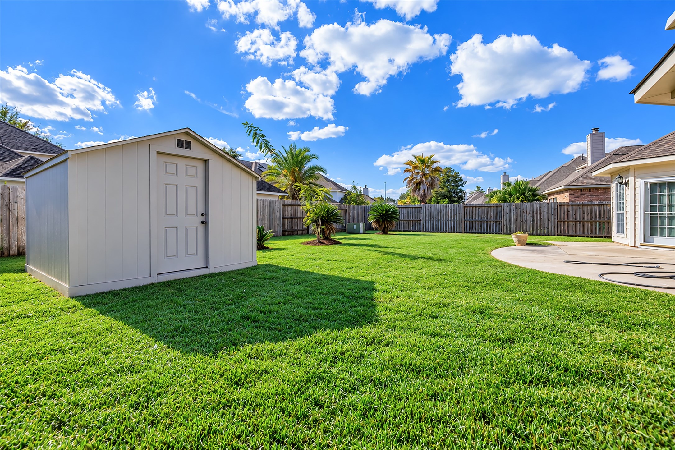 And your own storage shed for extra storage!